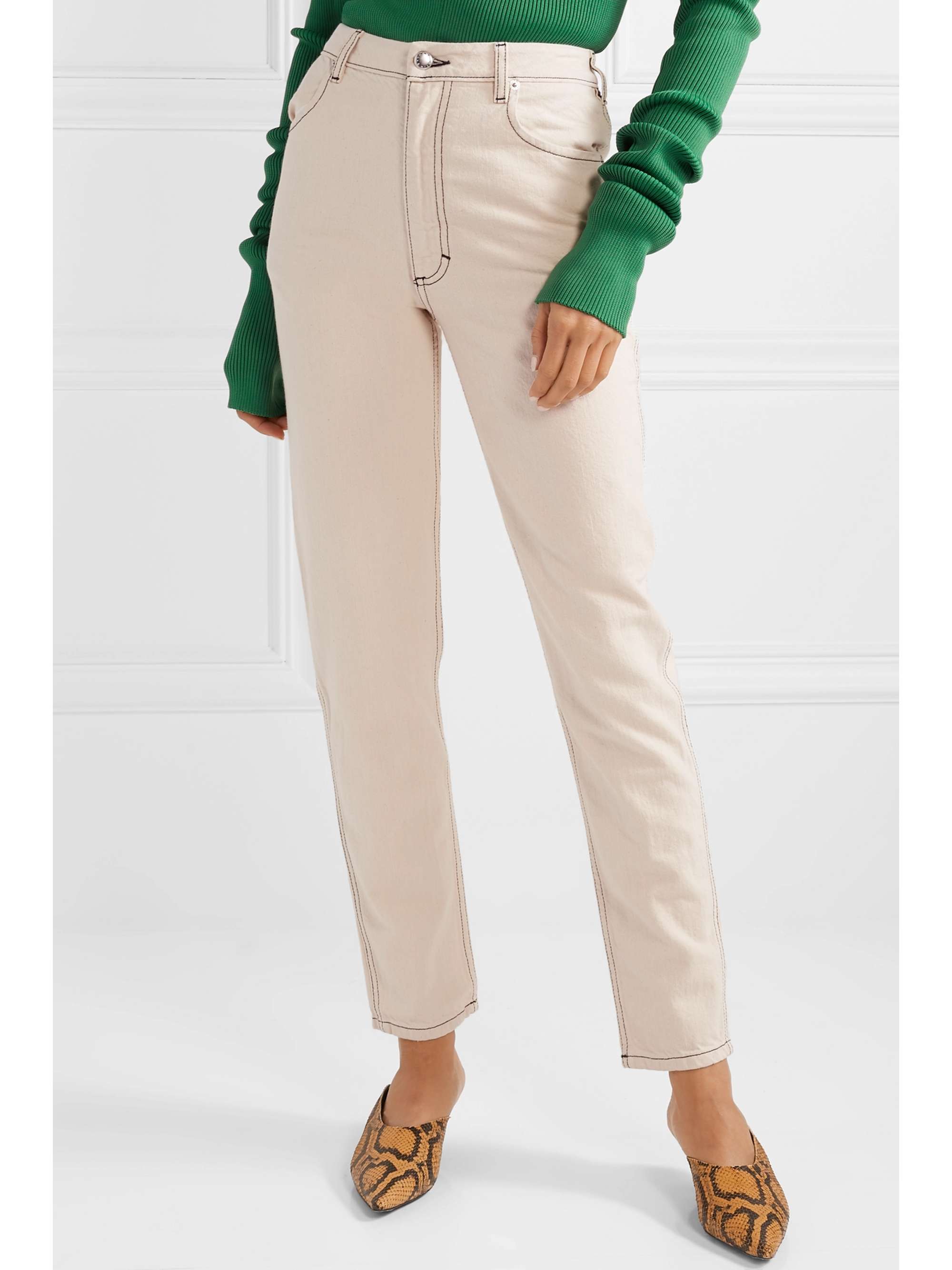ECKHAUS LATTA El high-rise straight-leg jeans