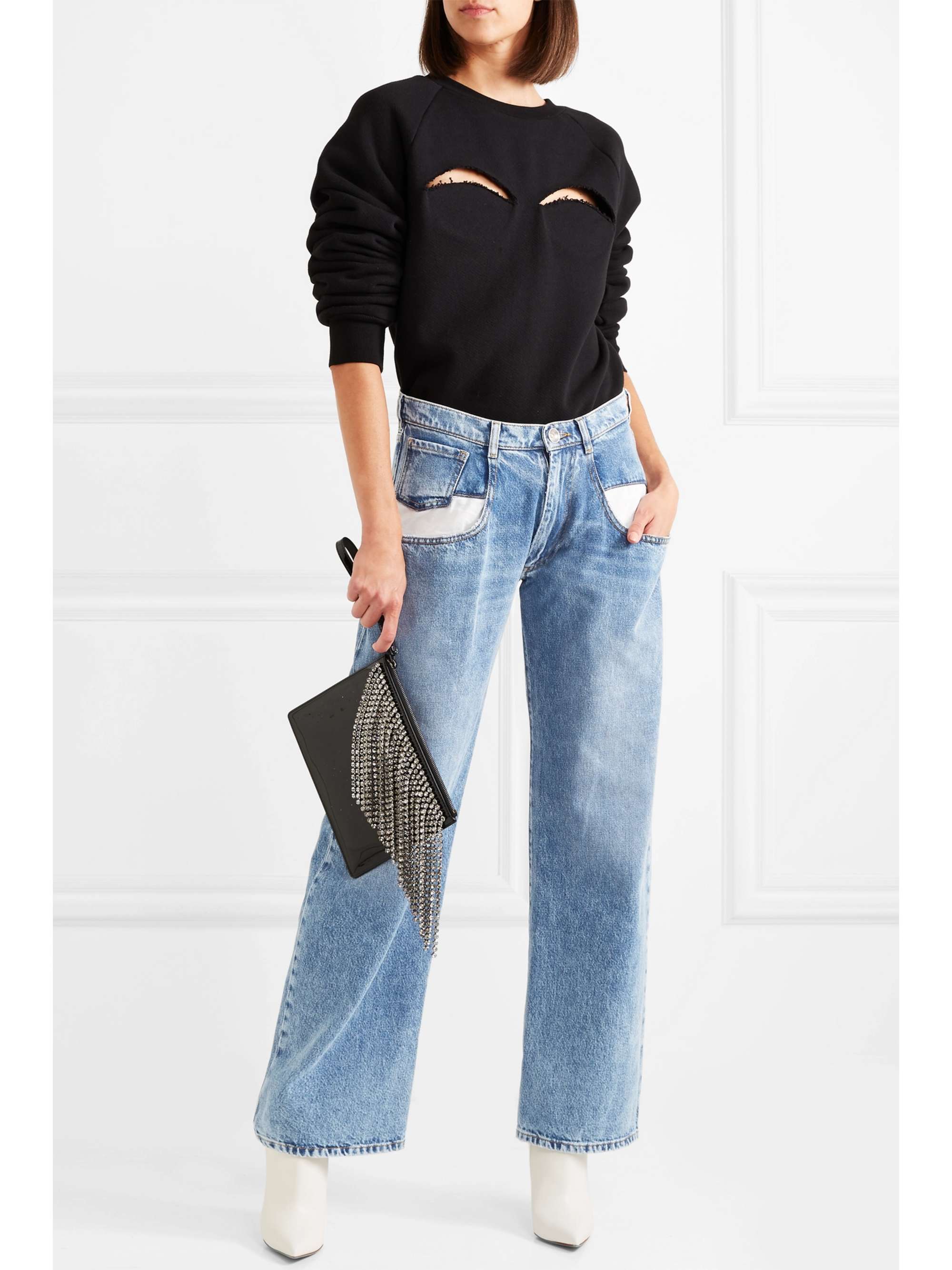 MAISON MARGIELA Paneled boyfriend jeans