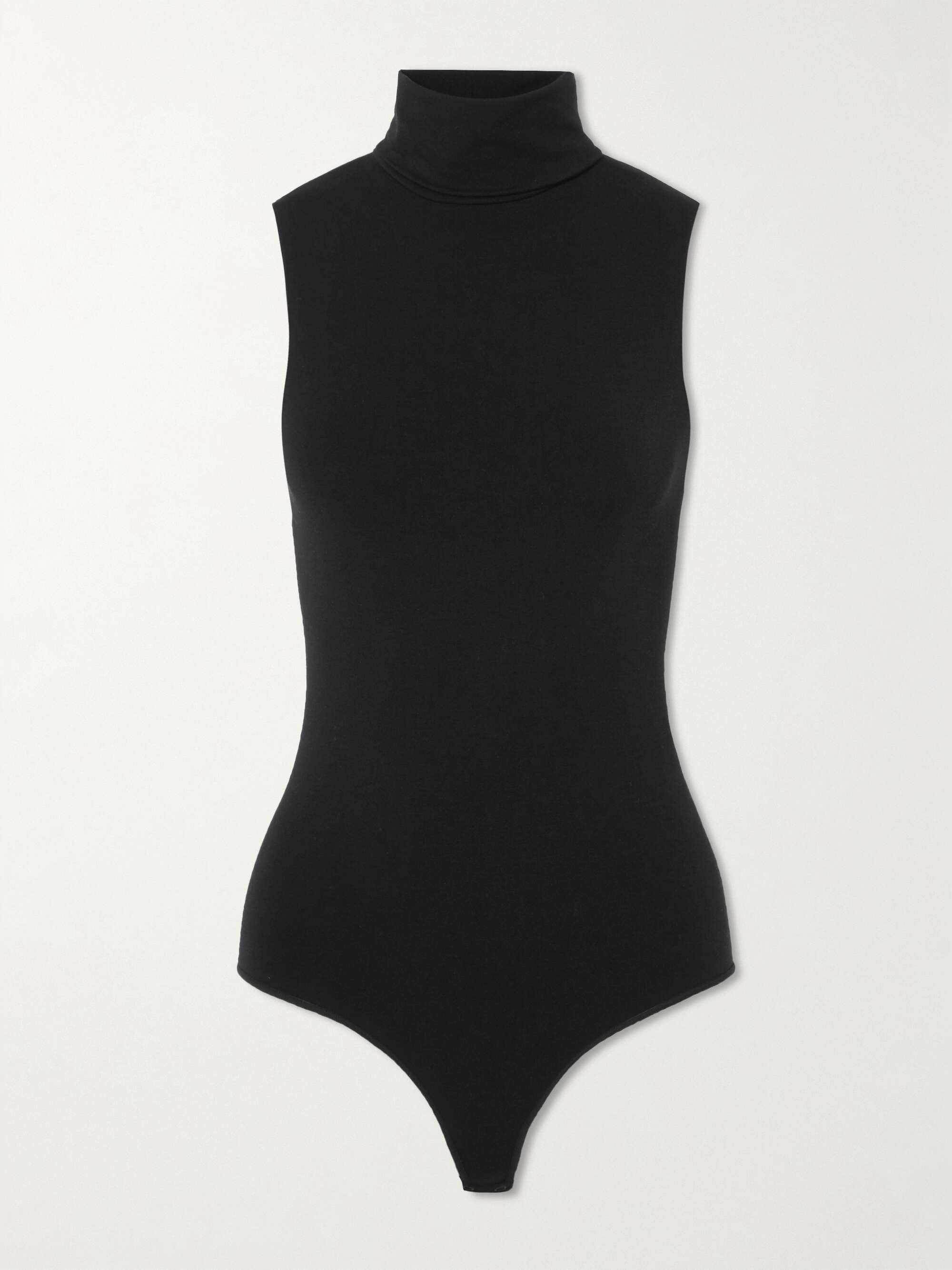 Cotton blend turtleneck bodysuit by Wolford