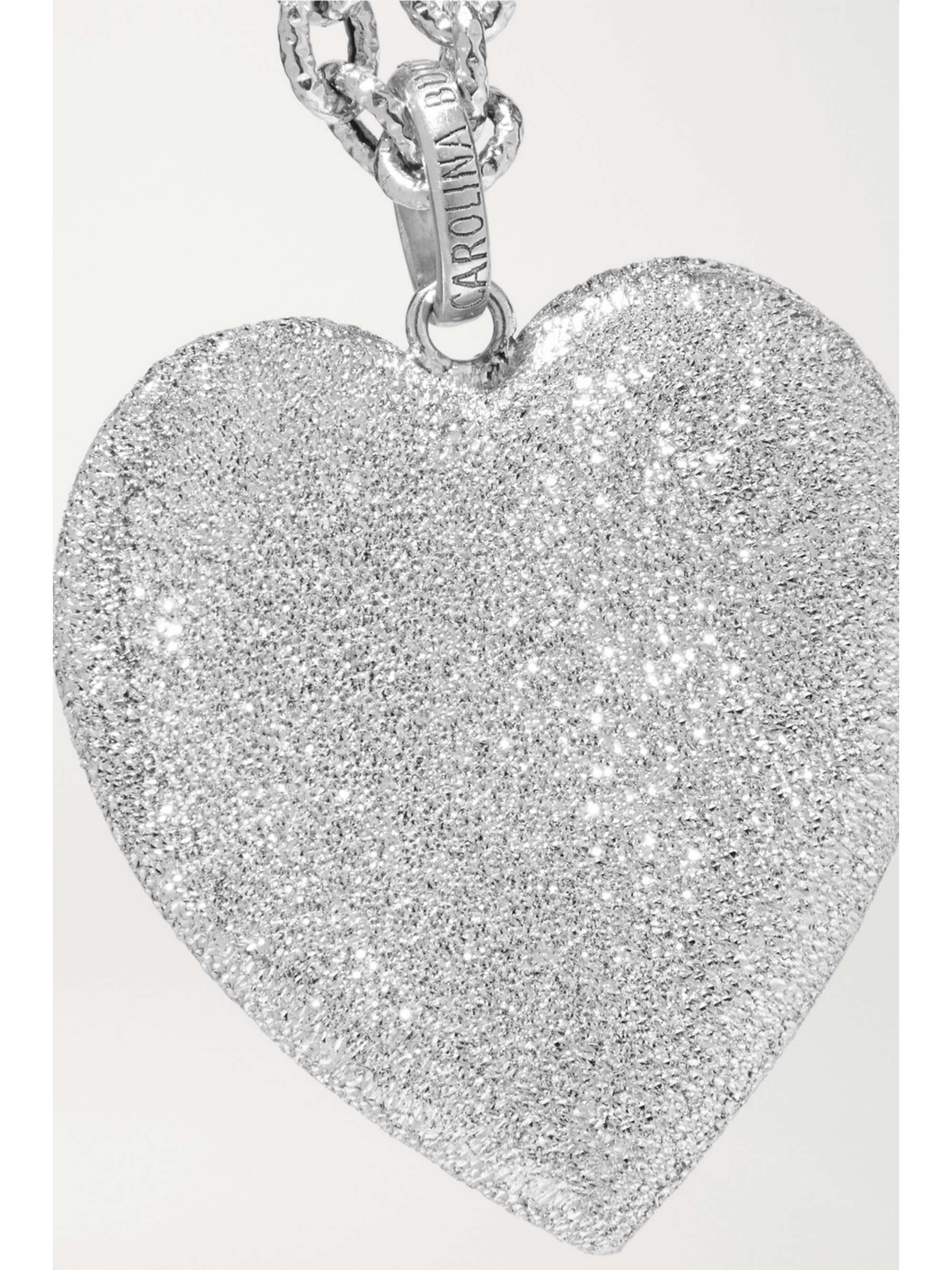CAROLINA BUCCI Cuore 18-karat white gold necklace