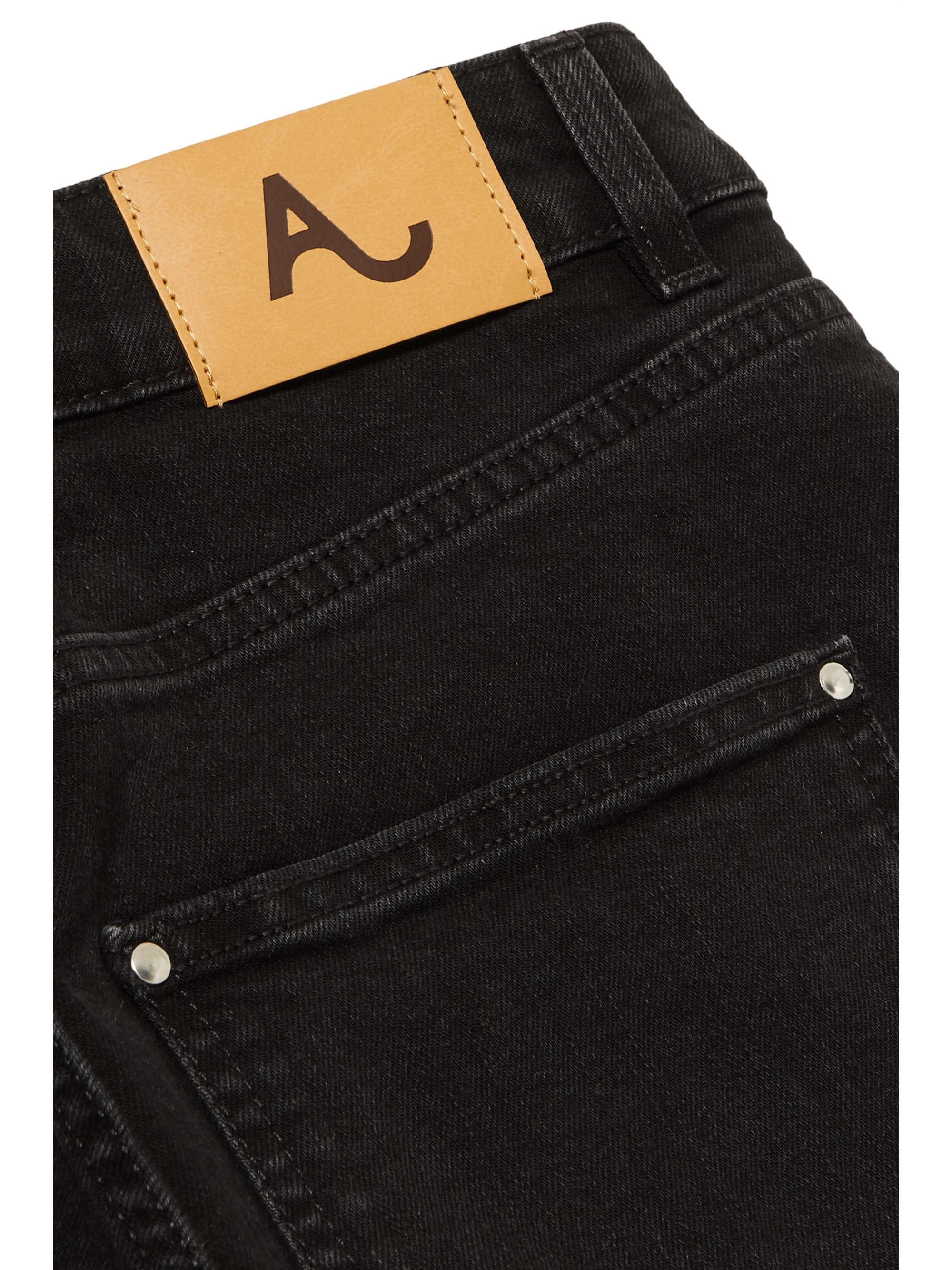 ALEXACHUNG Cropped high-rise flared jeans