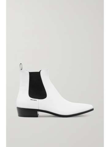 prada boots white