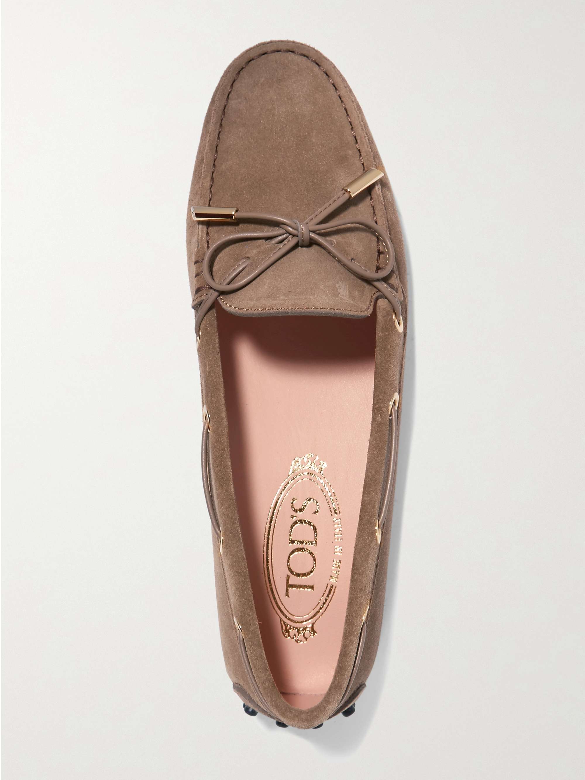 basen Banquet torsdag TOD'S Gommino suede loafers | NET-A-PORTER