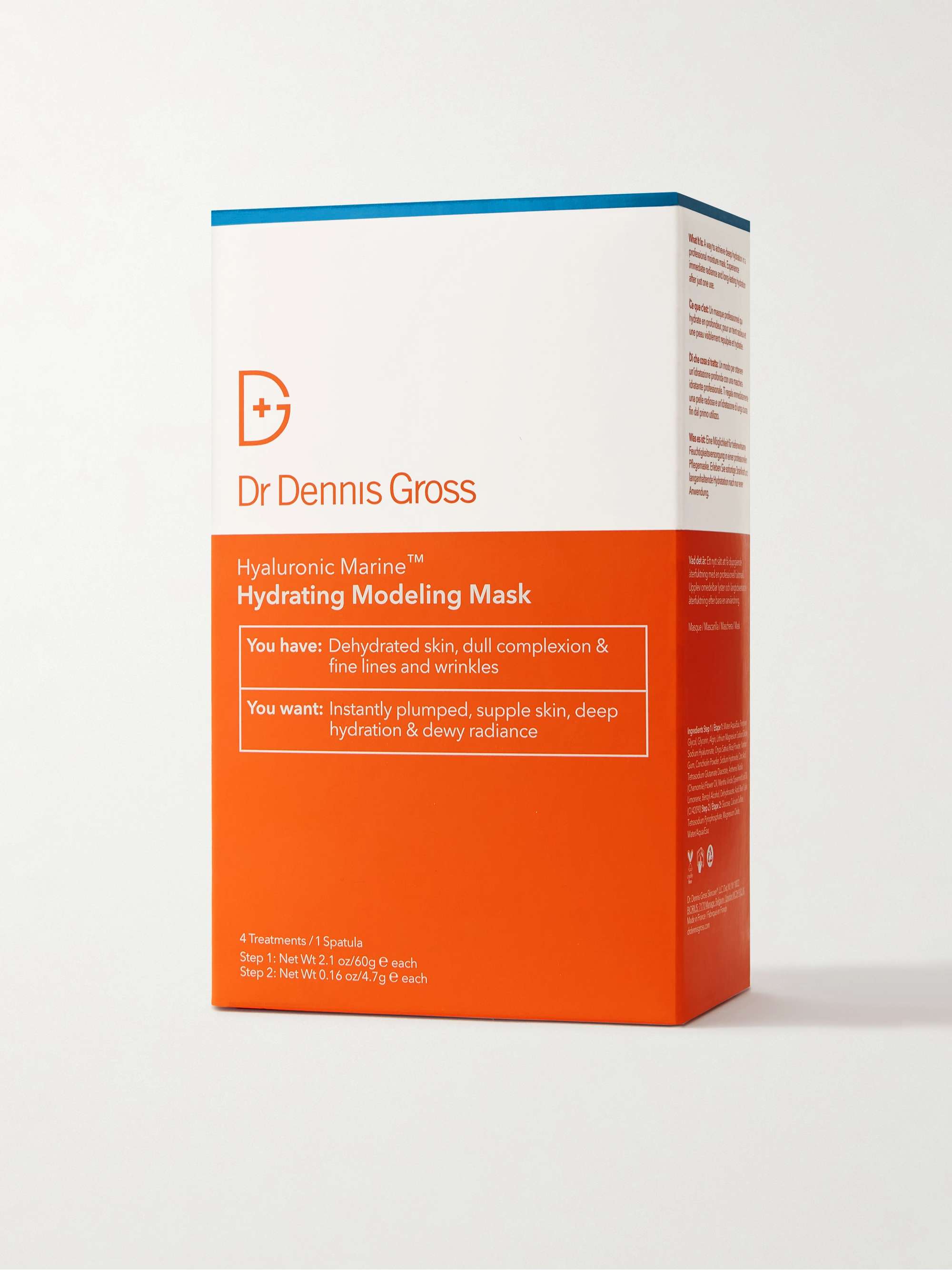 DR. DENNIS GROSS SKINCARE Hyaluronic Marine Hydrating Modeling Mask x 4