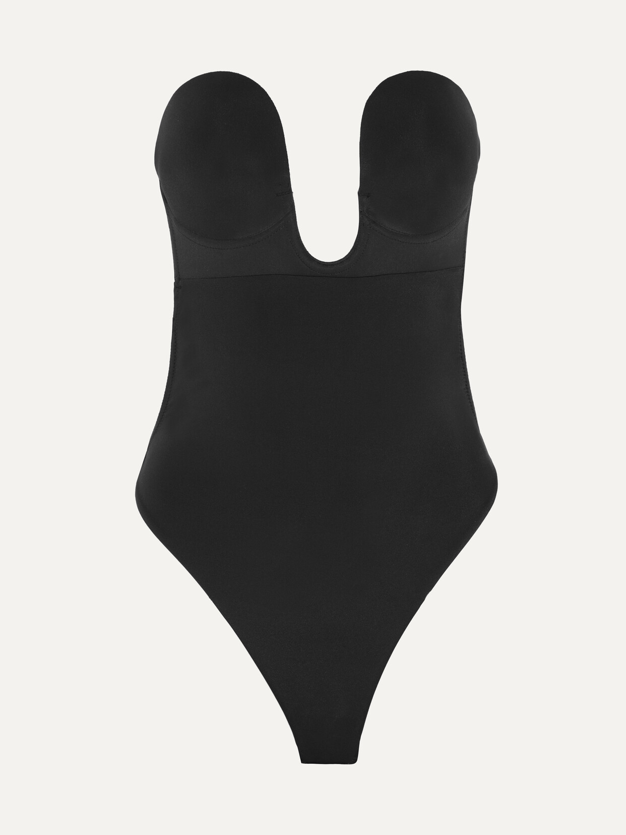 FASHION FORMS U-PLUNGE SELF-ADHESIVE BACKLESS THONG BODYSUIT