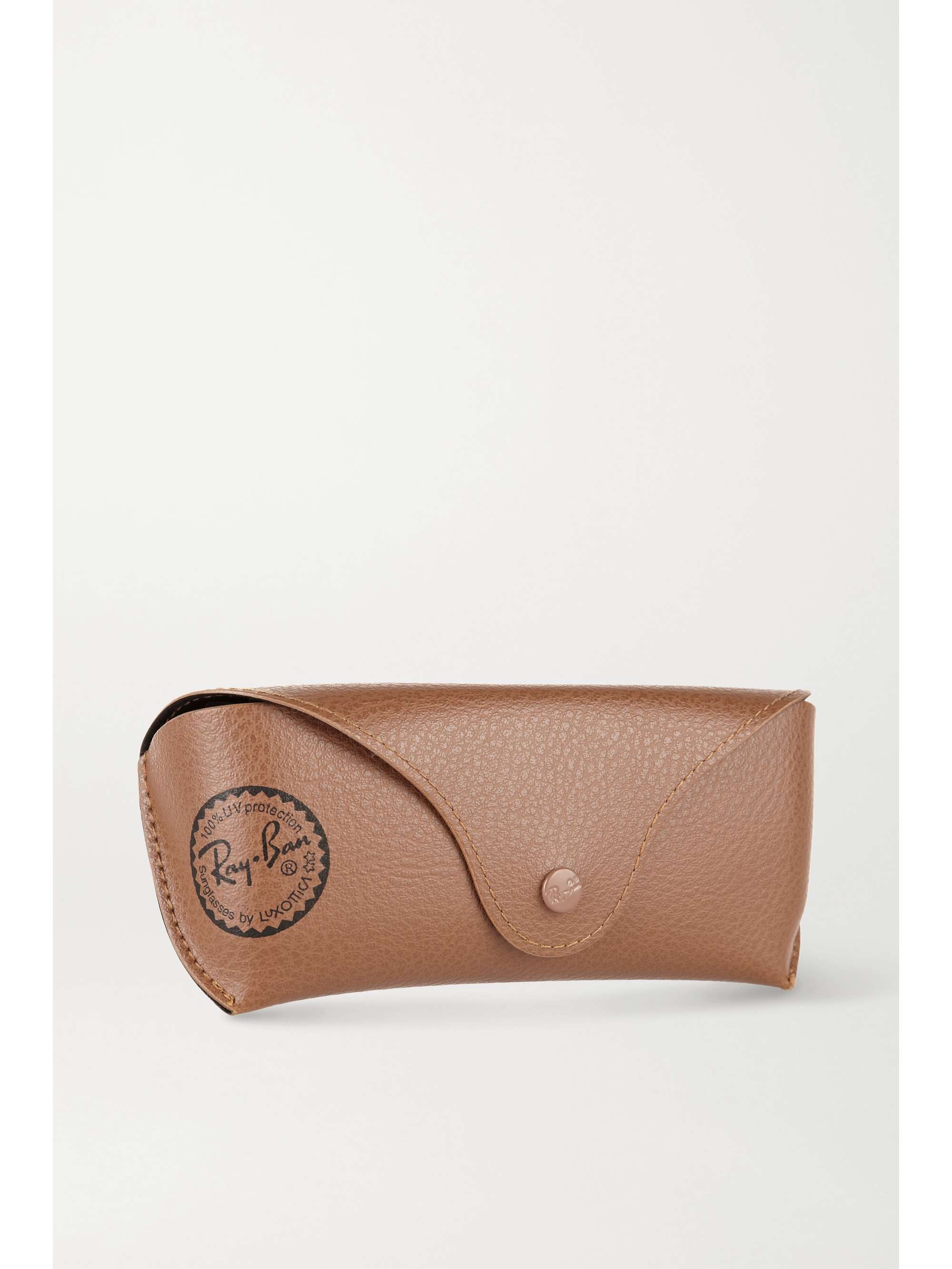 ray ban case leather