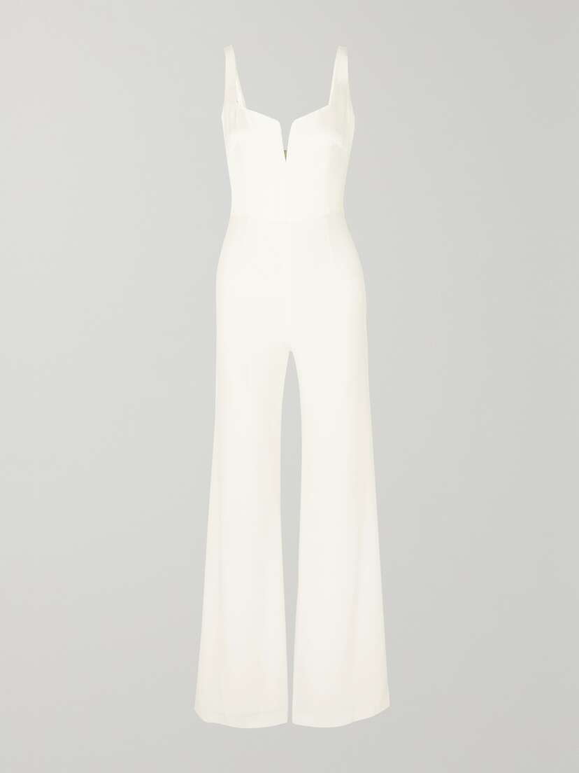 Galvan Paneled Crepe Jumpsuit