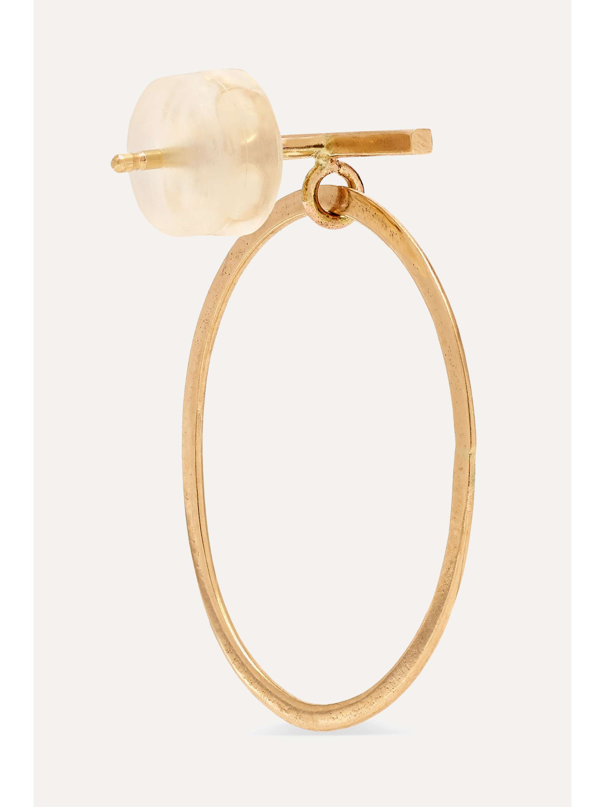 MELISSA JOY MANNING + NET SUSTAIN 14-karat gold hoop earrings