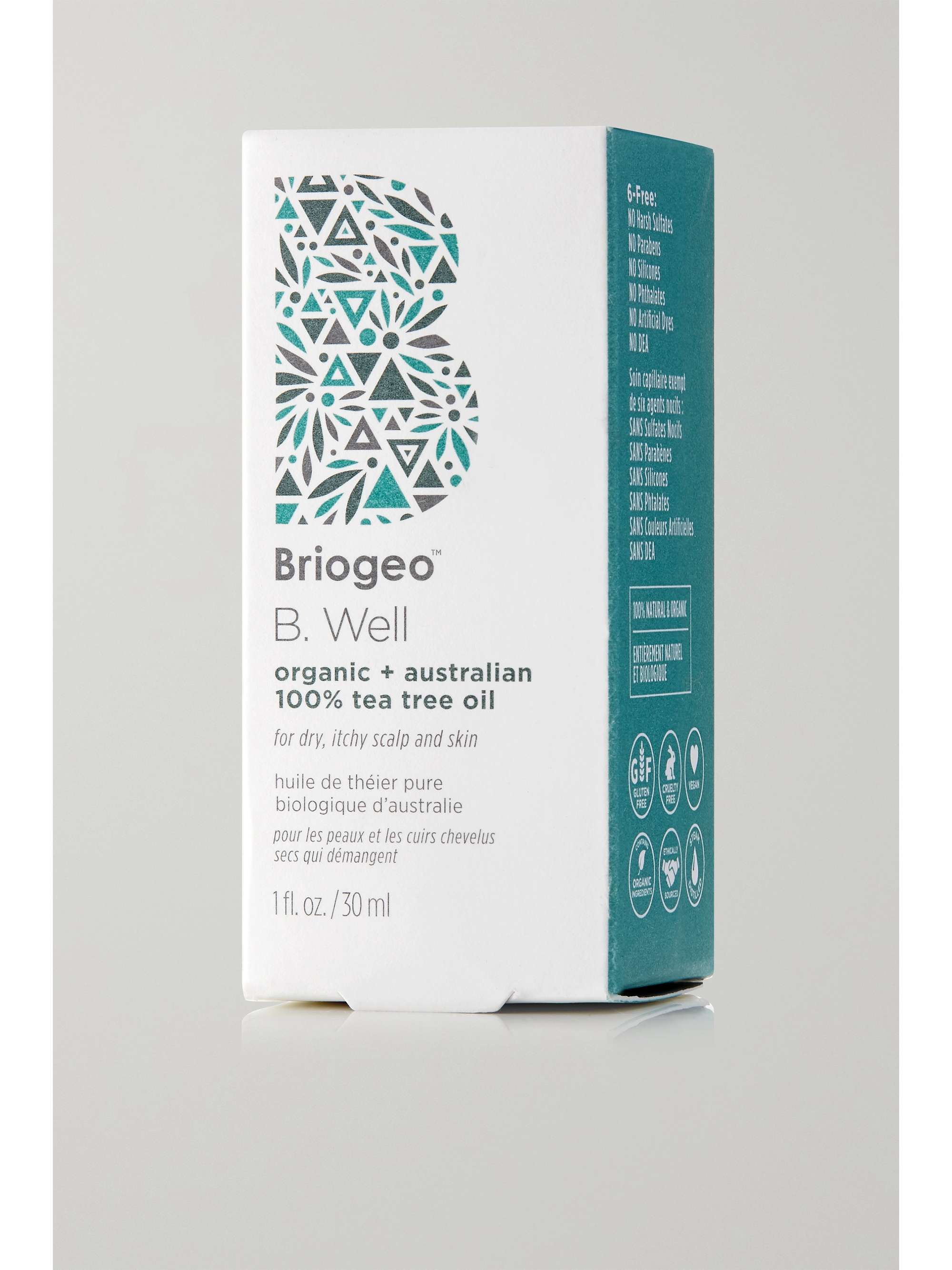 BRIOGEO B. Well Organic + Australian 100% Tea Tree Oil, 30ml