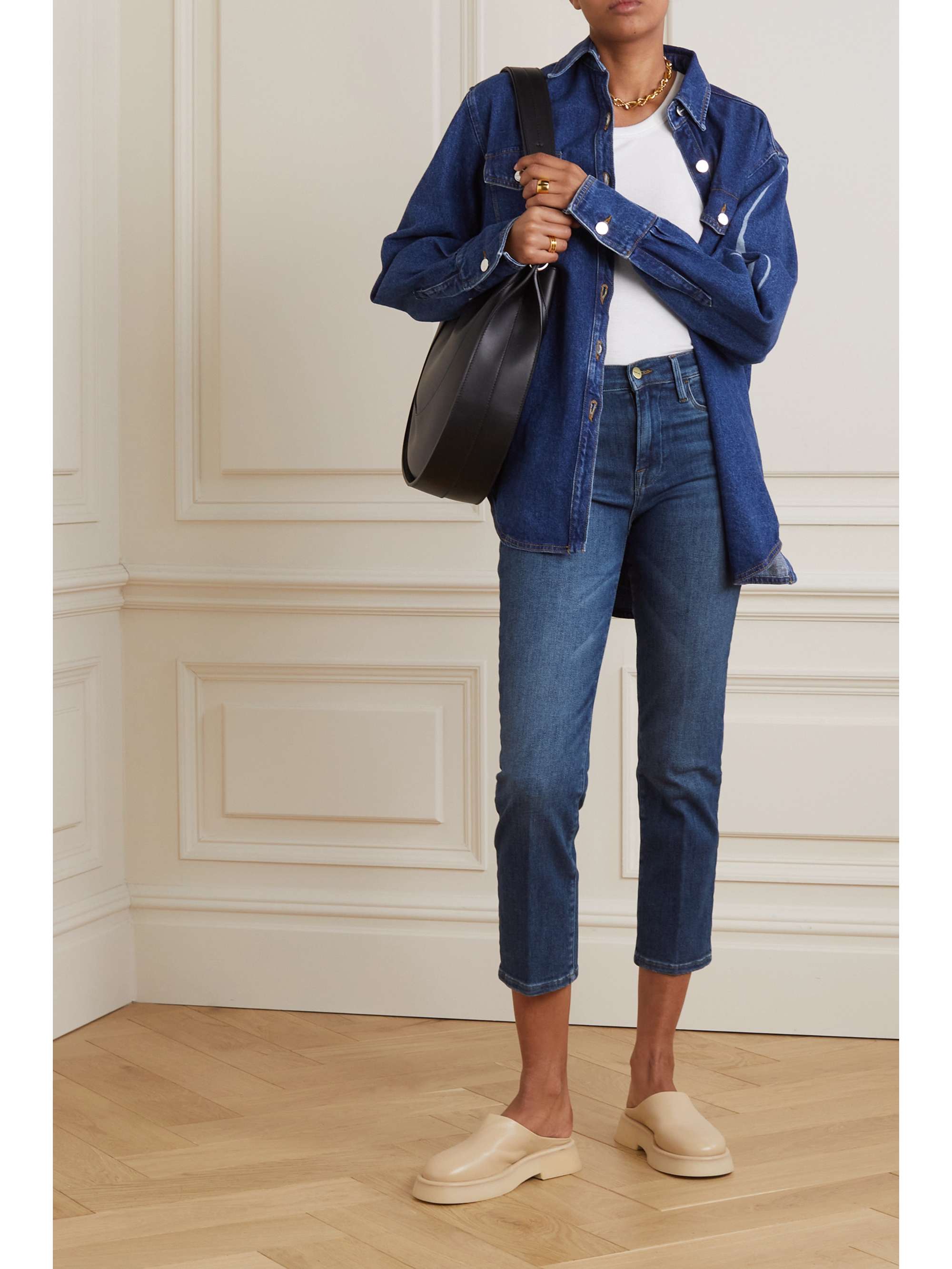 FRAME Le High cropped straight-leg jeans | NET-A-PORTER