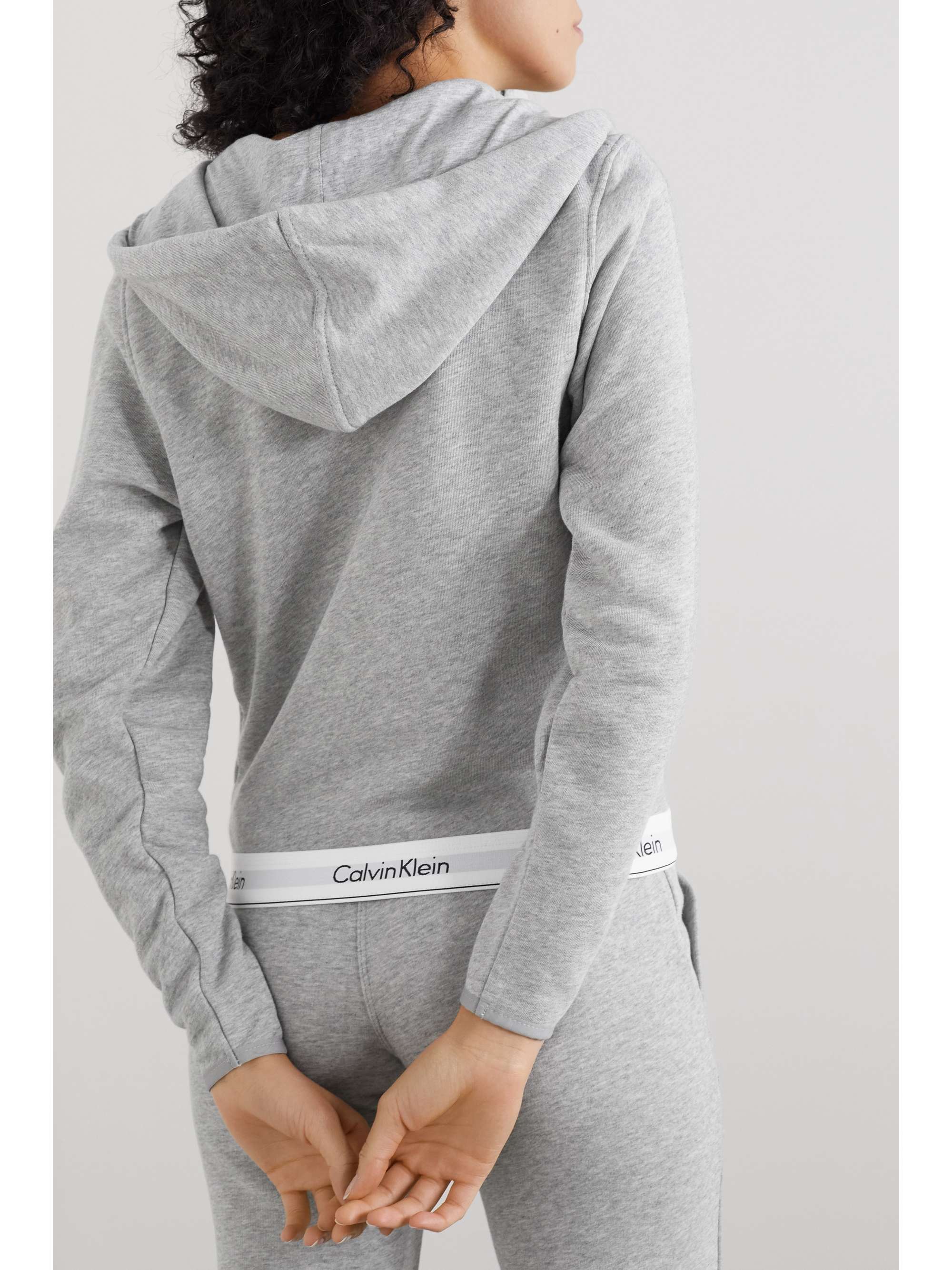 CK ONE Cotton-blend jersey hoodie