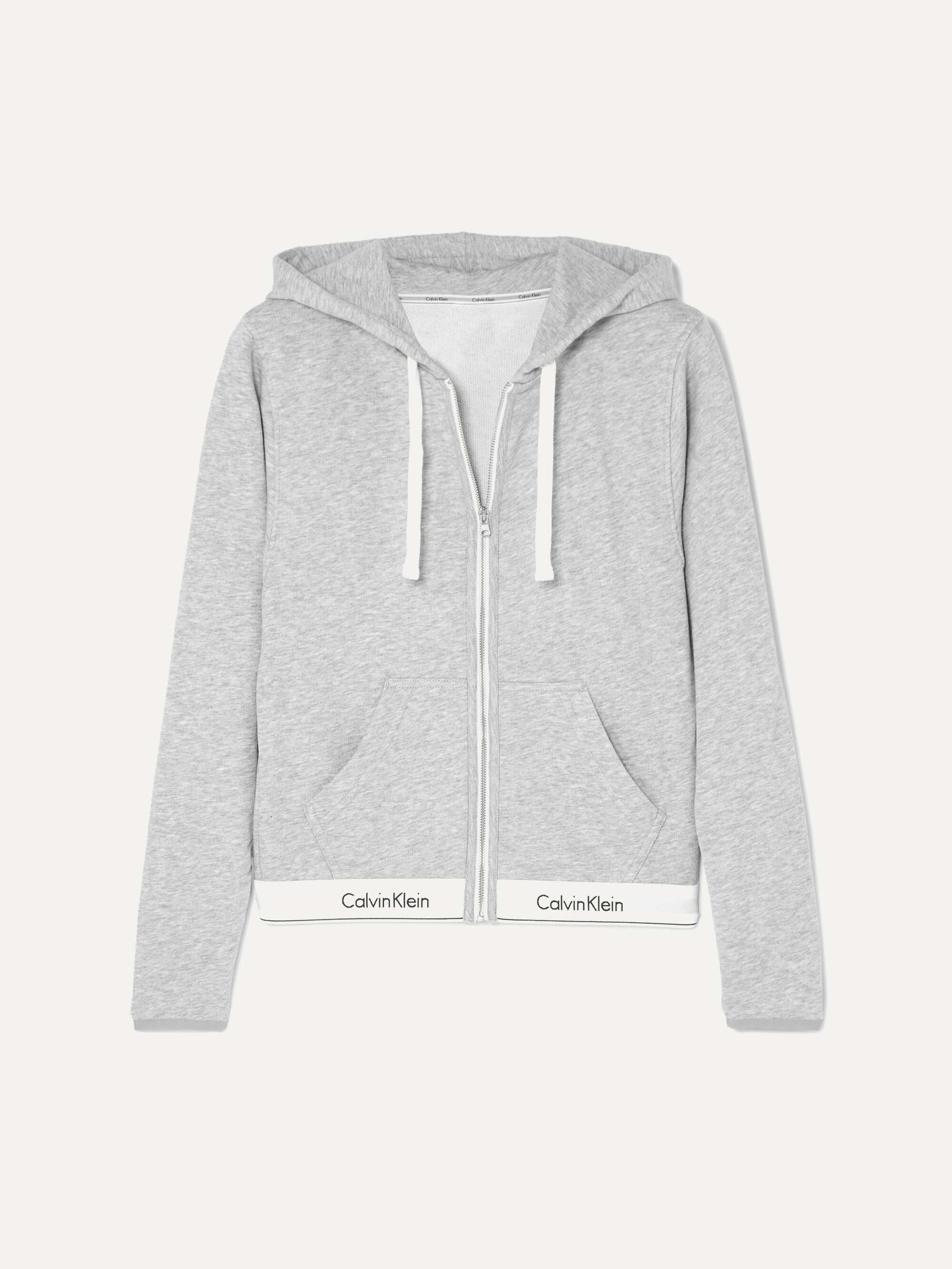 calvin klein cotton blend fleece sweatshirt
