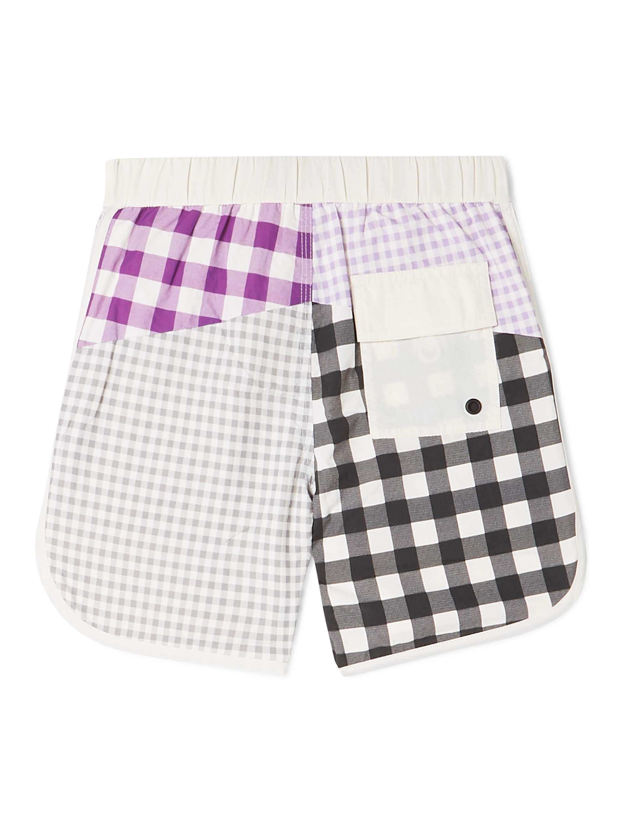 MARYSIA KIDS Bumby Hampton patchwork gingham swim shorts