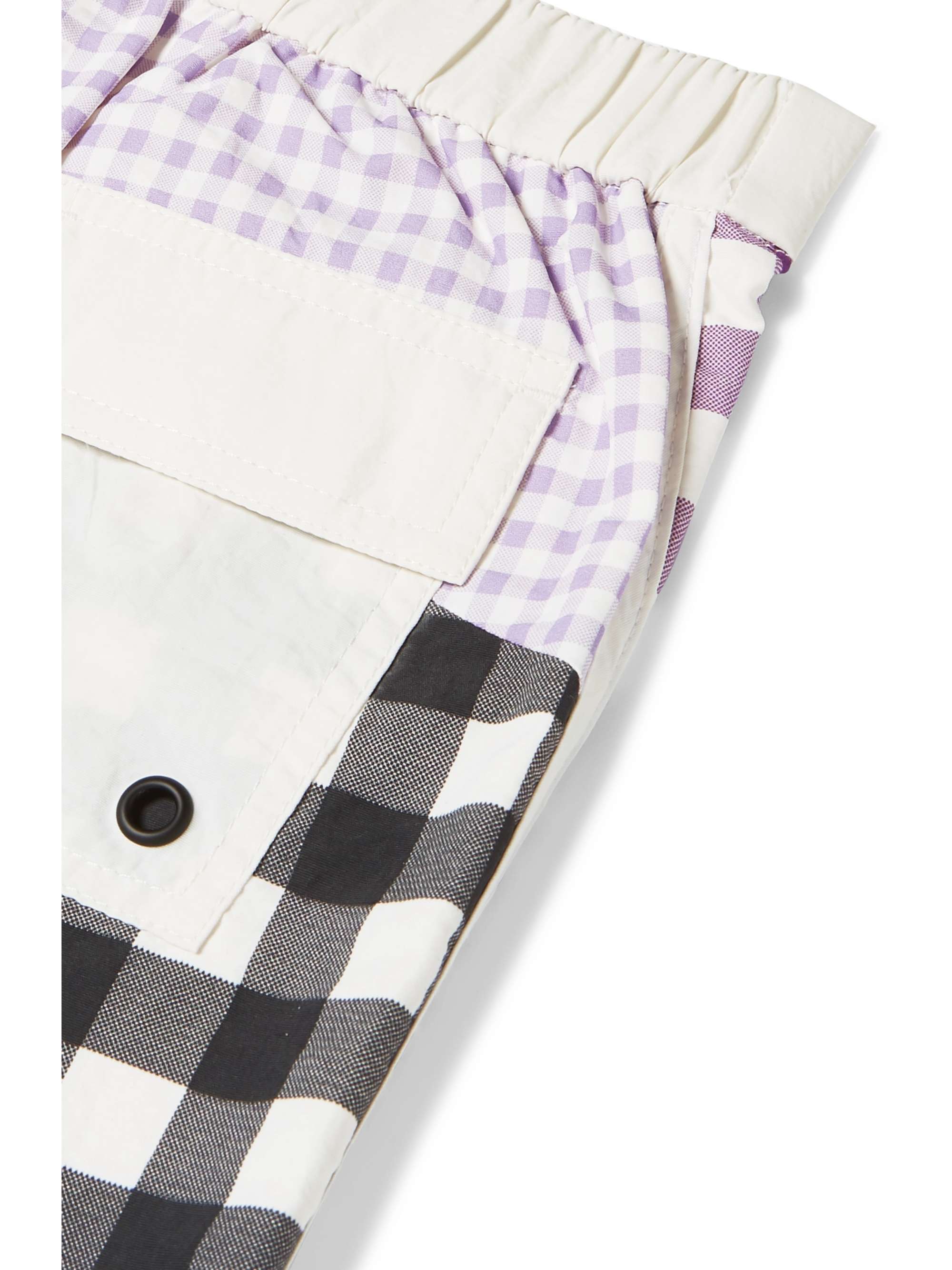 MARYSIA KIDS Bumby Hampton patchwork gingham swim shorts