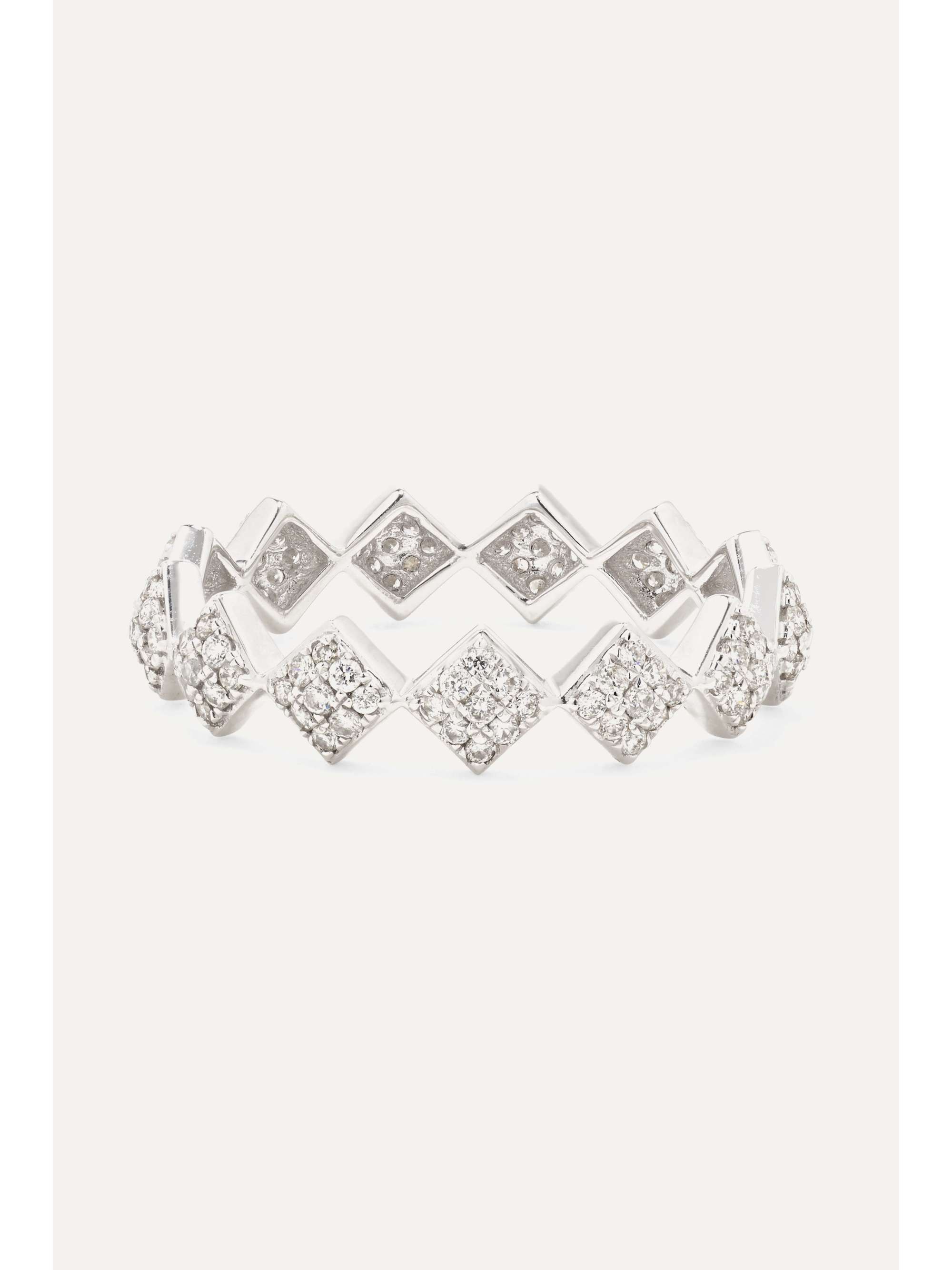 OFIRA Tattoo 18-karat white gold diamond ring