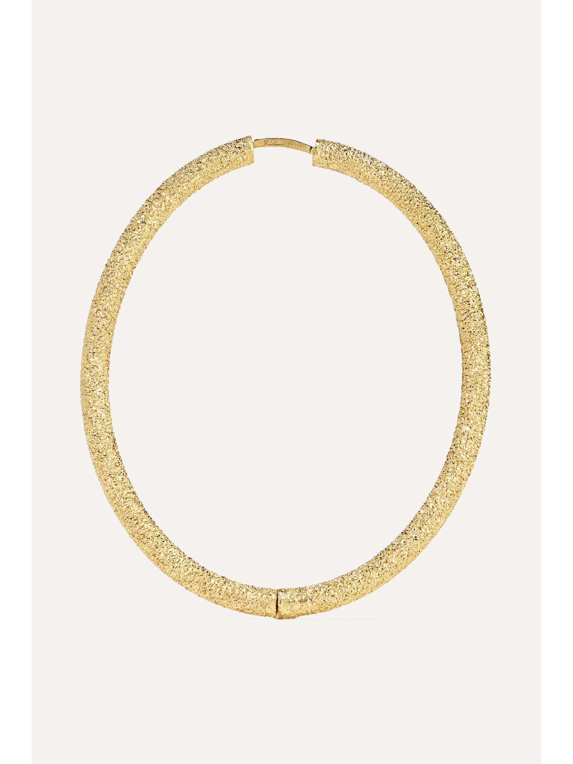 CAROLINA BUCCI Florentine 18-karat gold hoop earrings