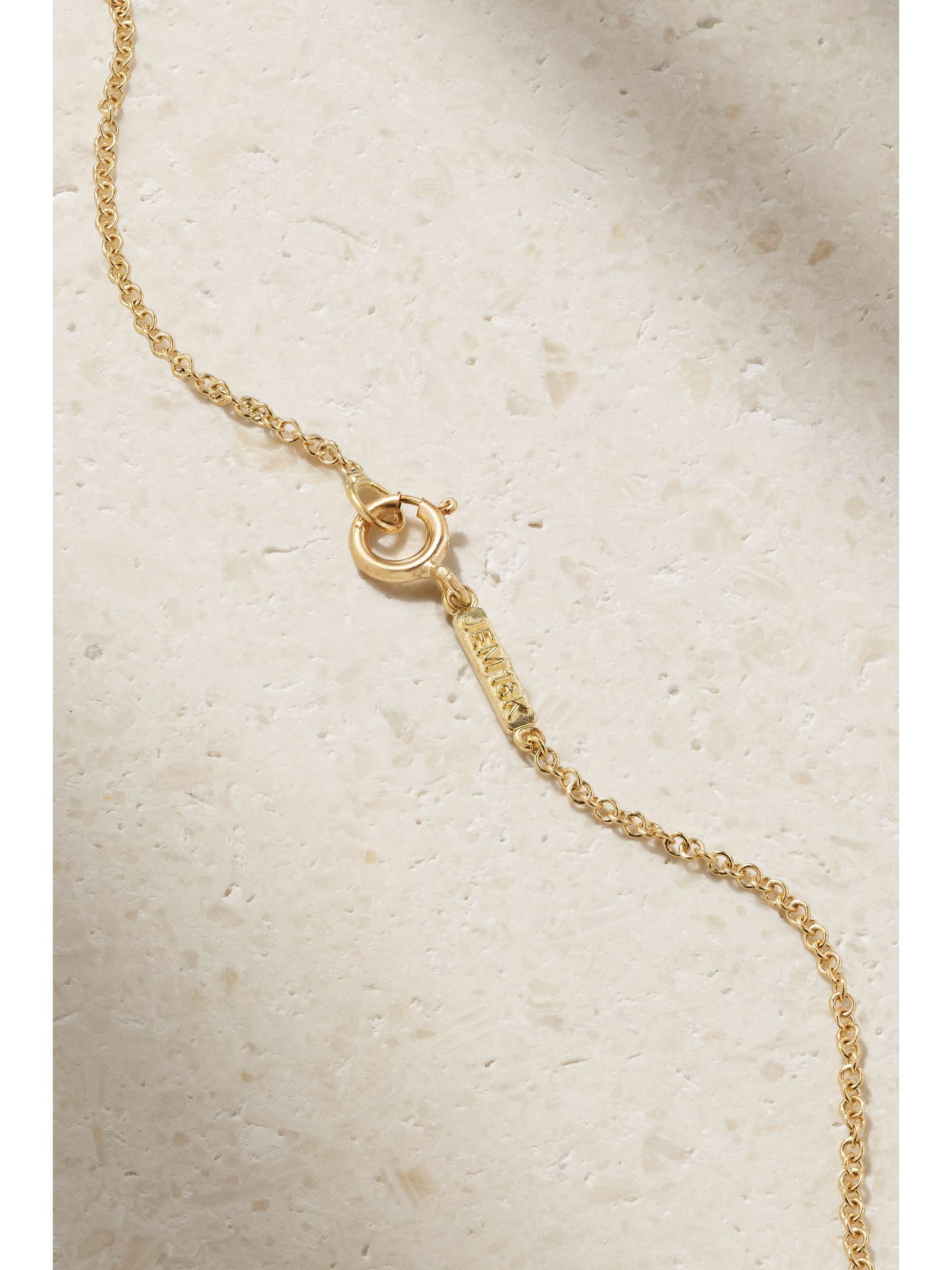 JENNIFER MEYER Mrs 18-karat gold diamond necklace