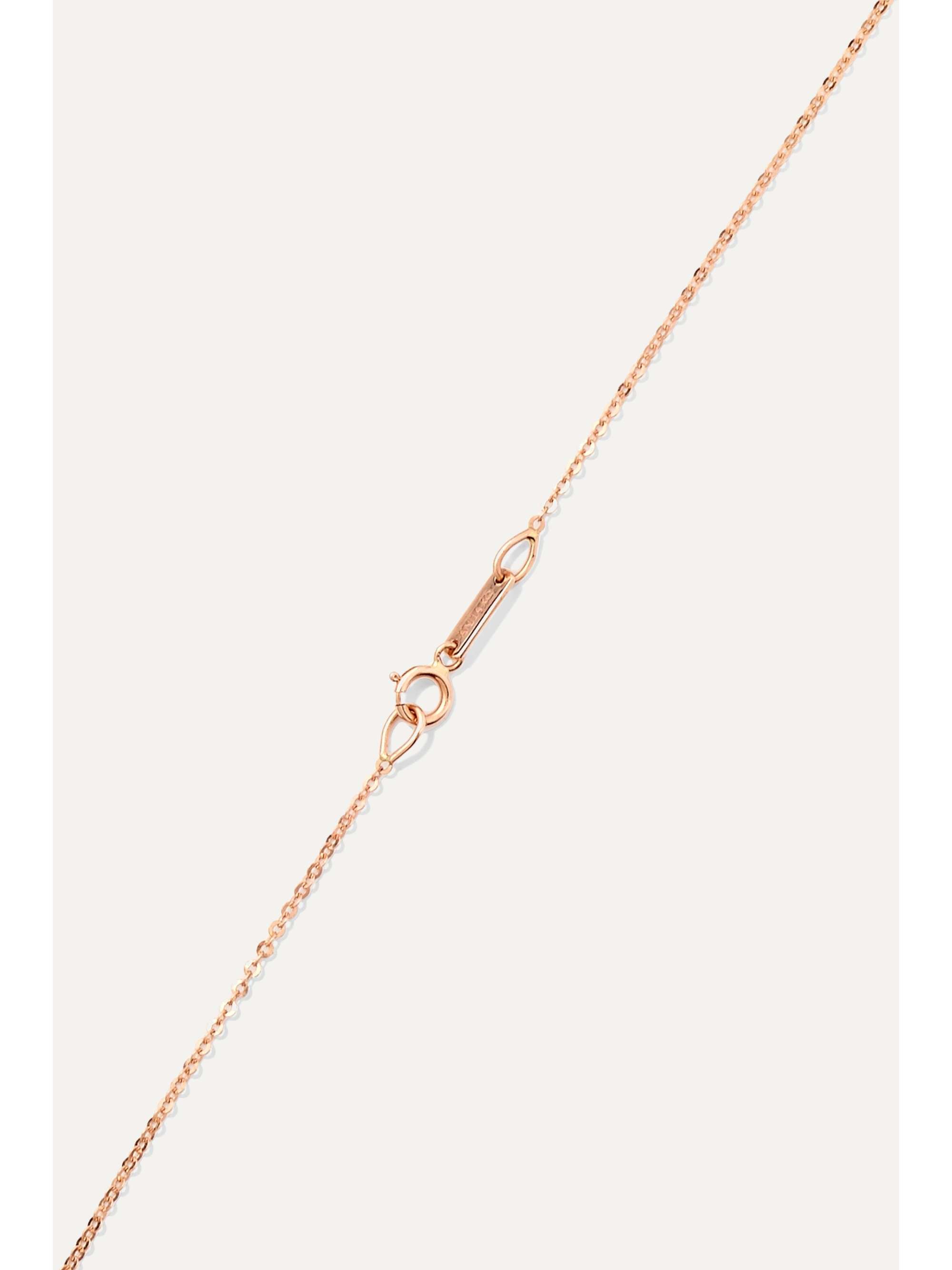 ANITA KO 18-karat rose gold diamond necklace