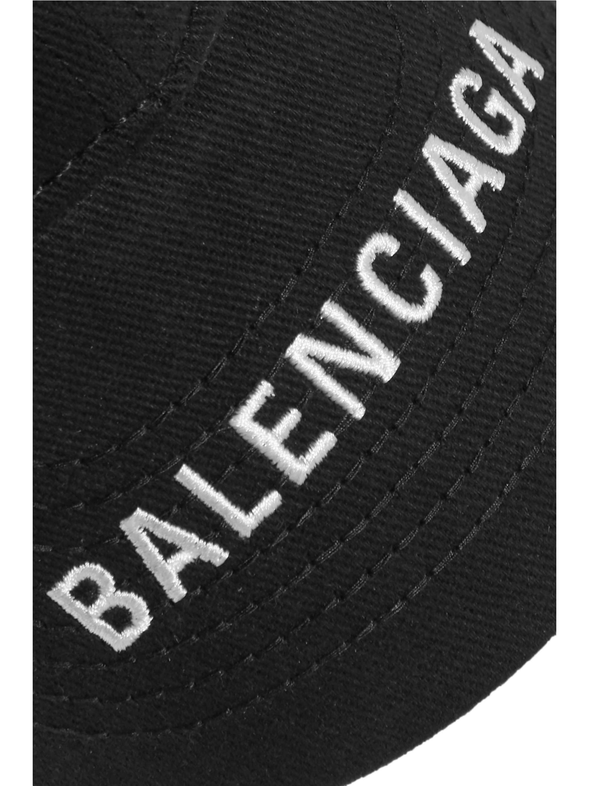 BALENCIAGA Embroidered cotton-twill baseball cap