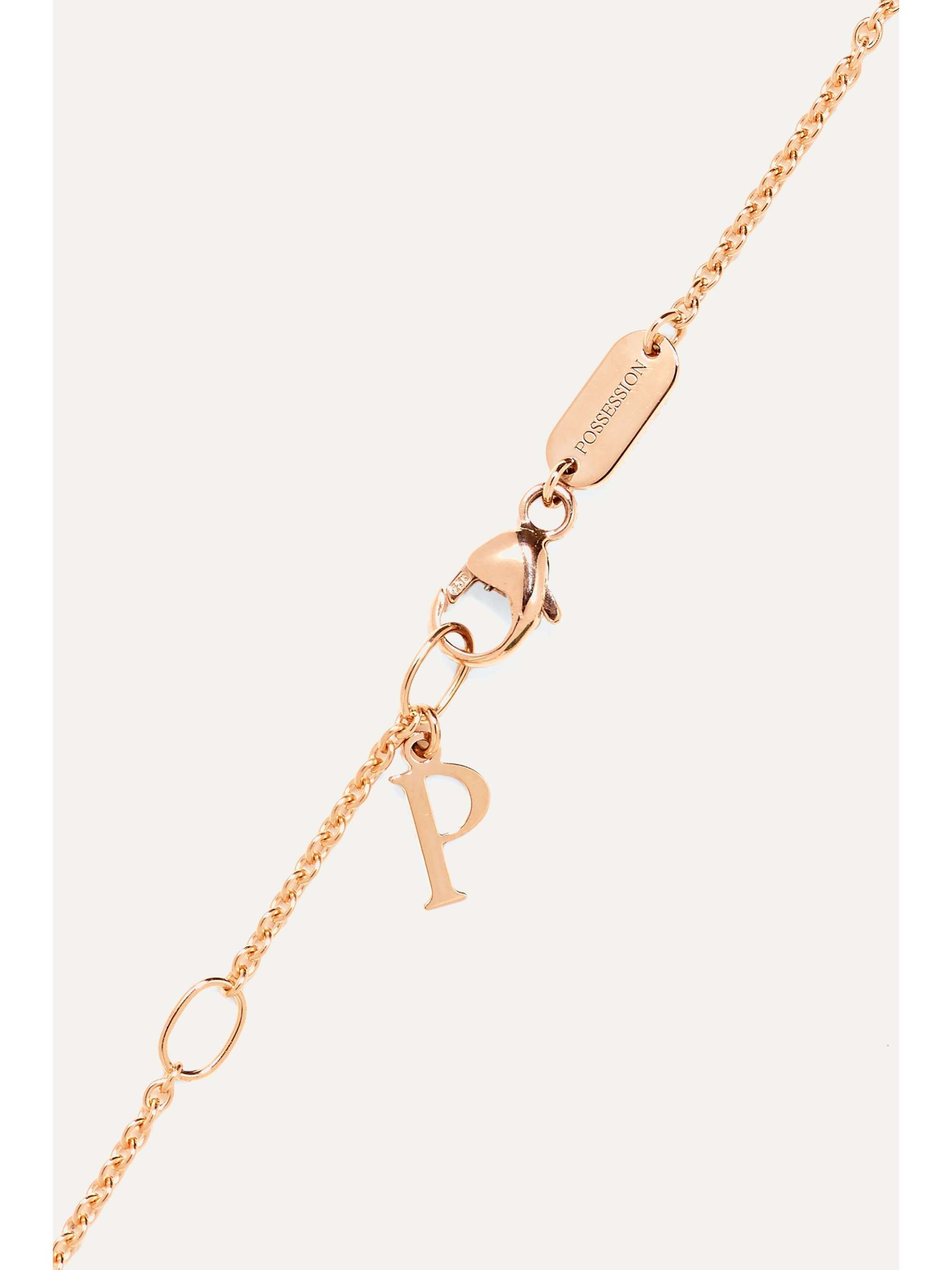 PIAGET Possession 18-karat rose gold, malachite and diamond bracelet