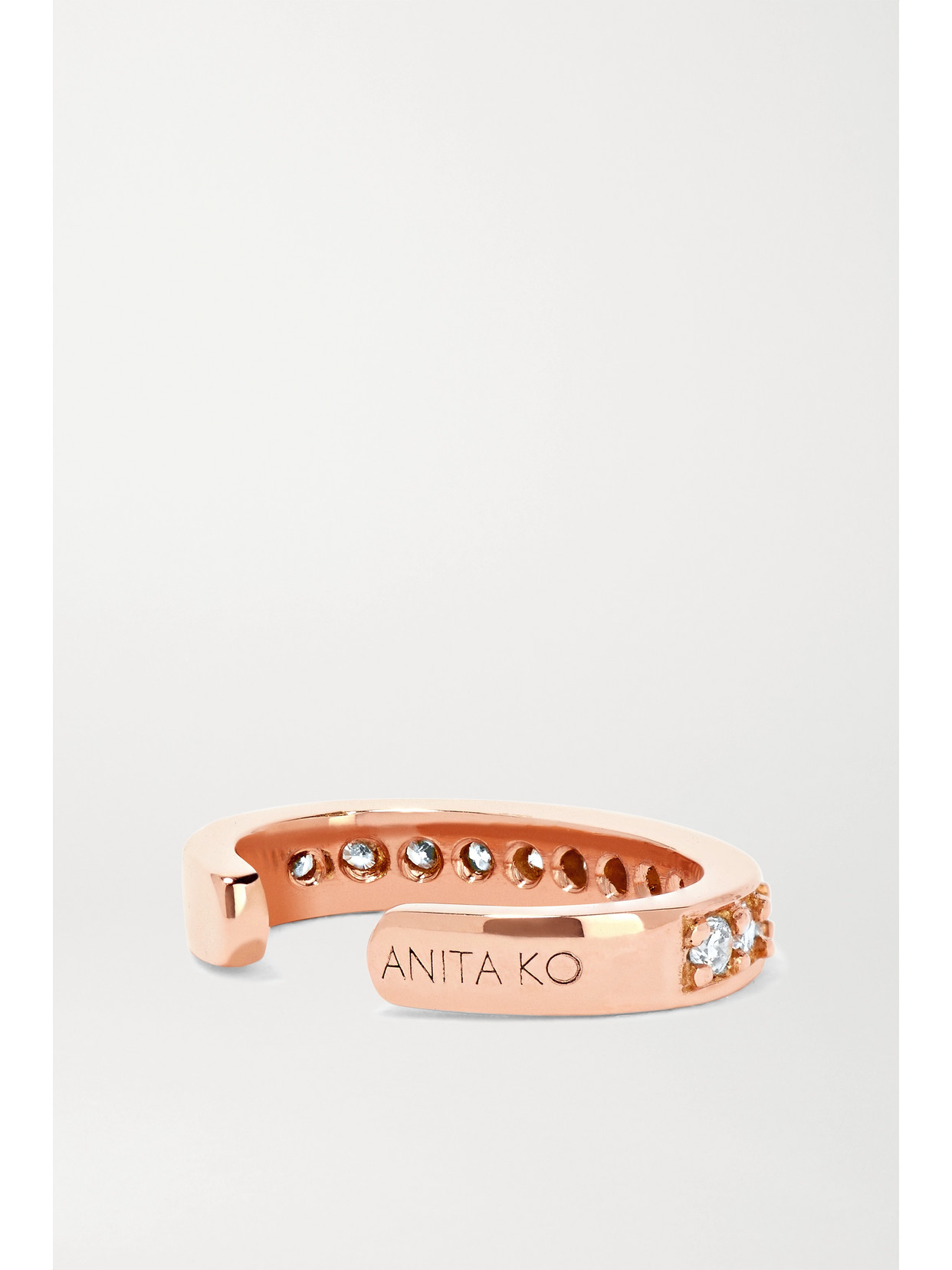 Anita Ko Women's 18k Rose Gold Diamond Pavé Ear Cuff In Rose Gold