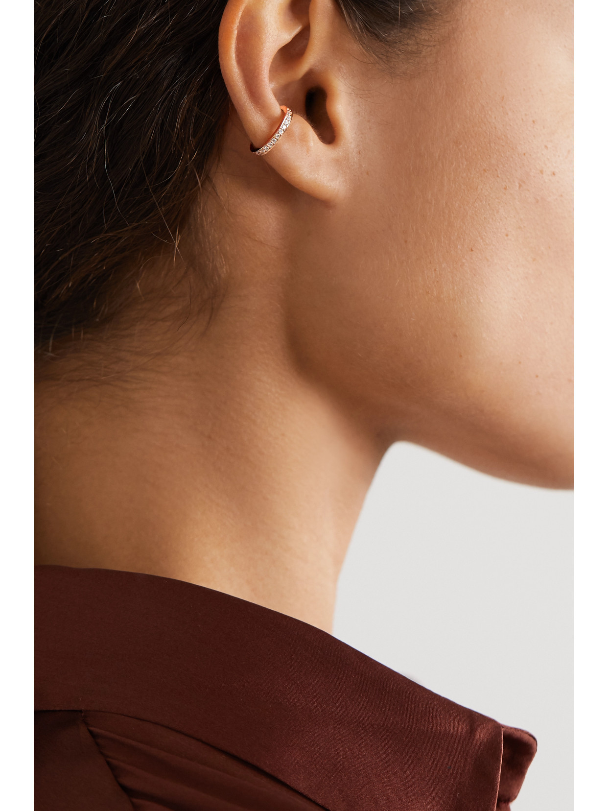 Anita Ko Women's 18k Rose Gold Diamond Pavé Ear Cuff In Rose Gold