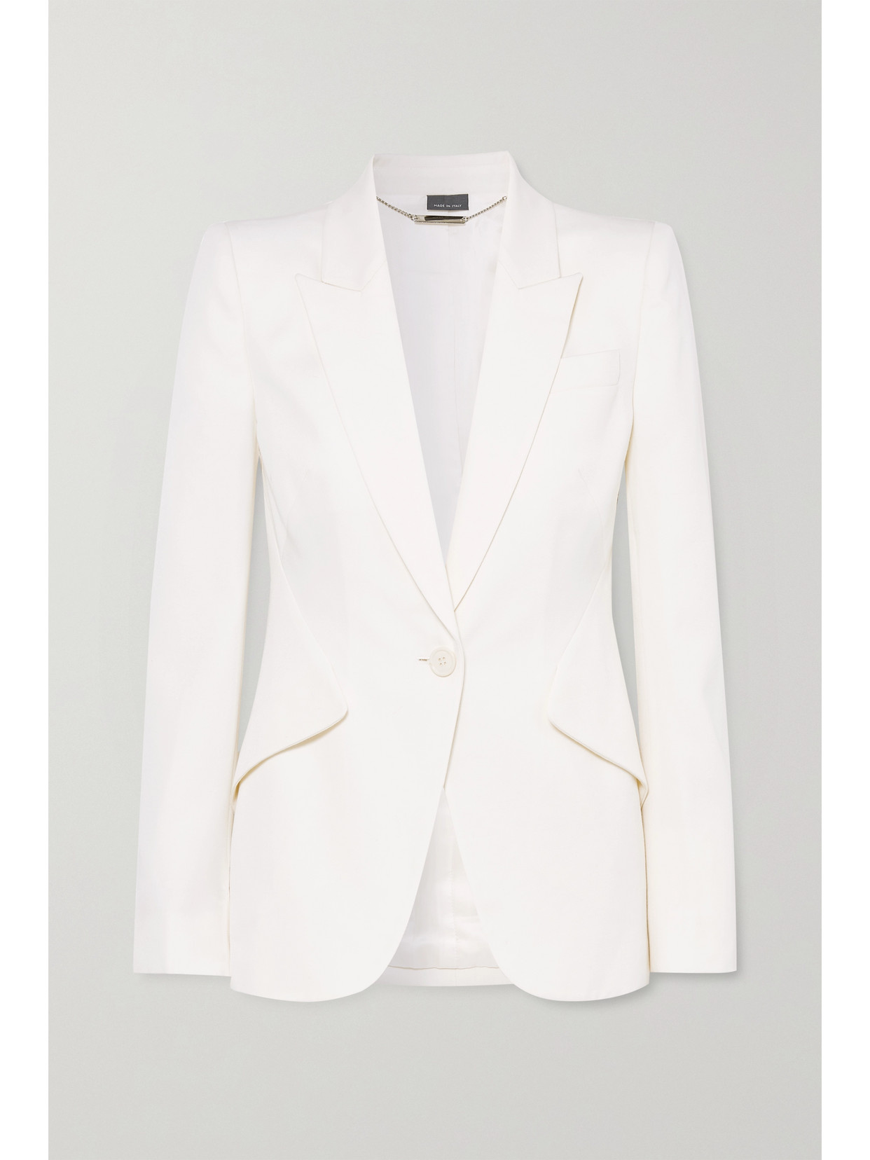 Alexander Mcqueen Mcqueen Women Single-breasted Blazer In Neutral
