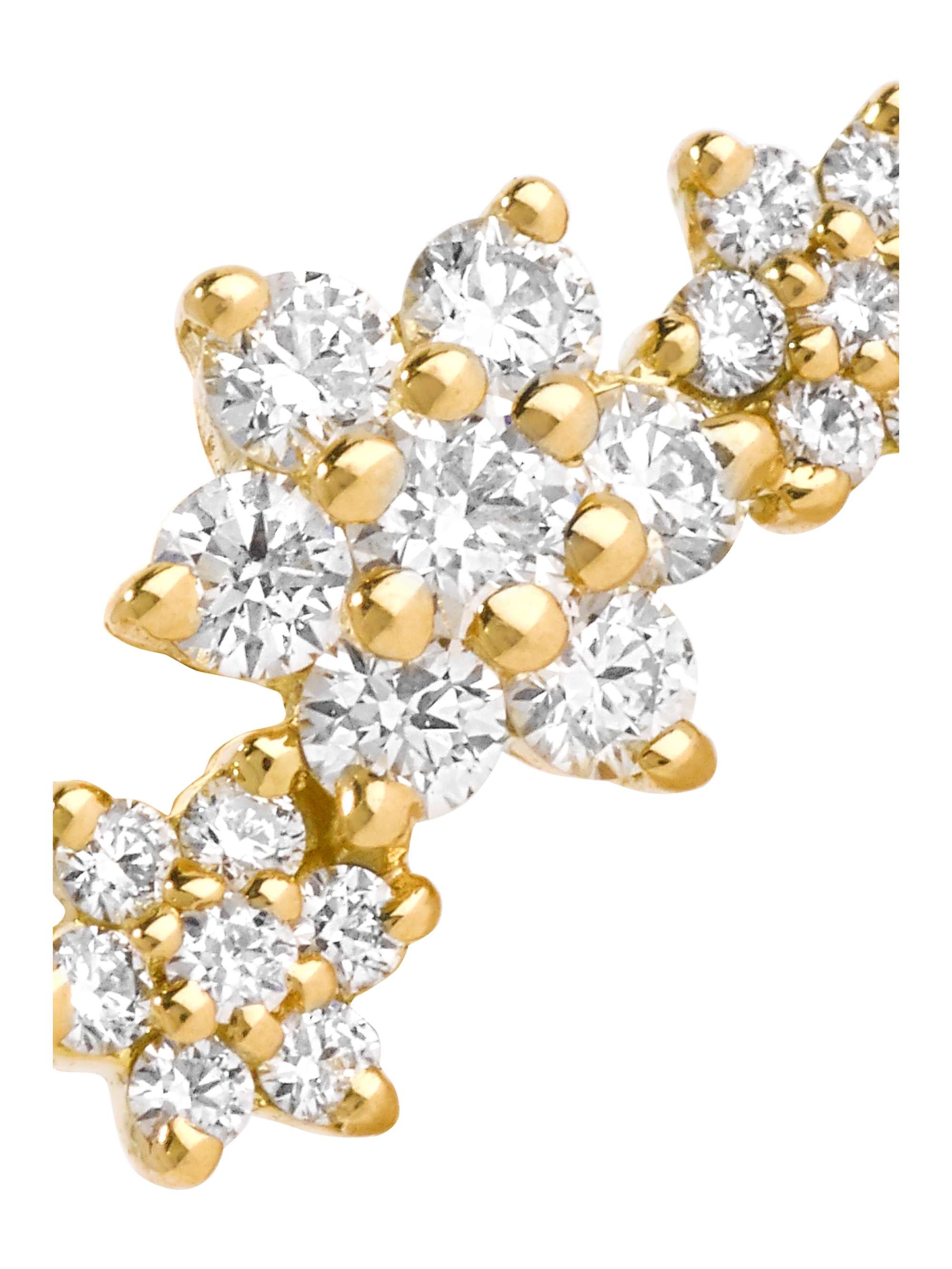MARIA TASH Flower Garland 18-karat gold diamond earring