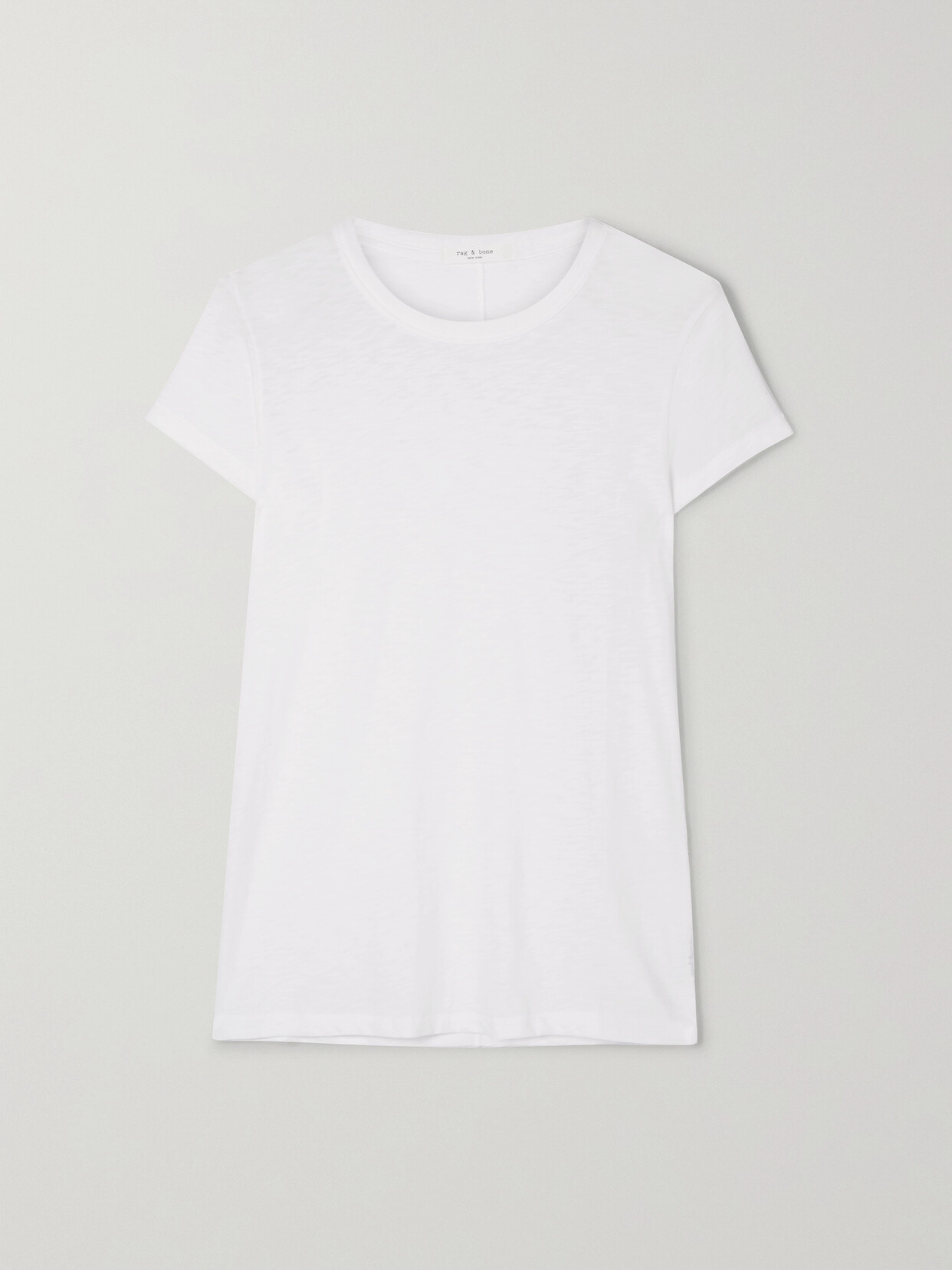 Rag & Bone The Tee Slub Pima Cotton-jersey T-shirt - White