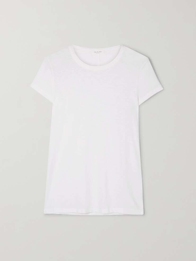 rag & bone The Tee Slub Pima Cotton-jersey T-shirt - x large