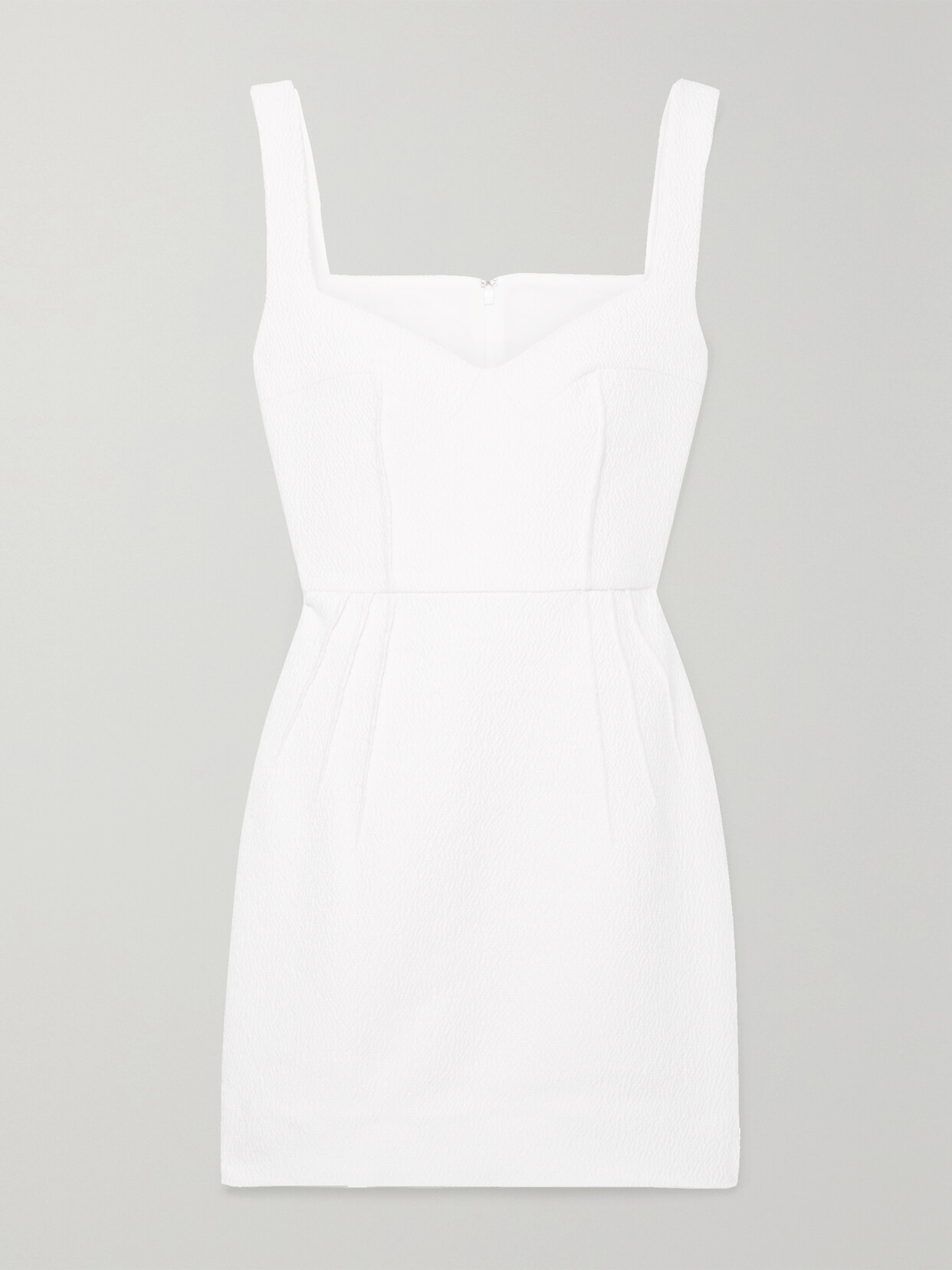 Emilia Wickstead Judita Cloqué Mini Dress In White