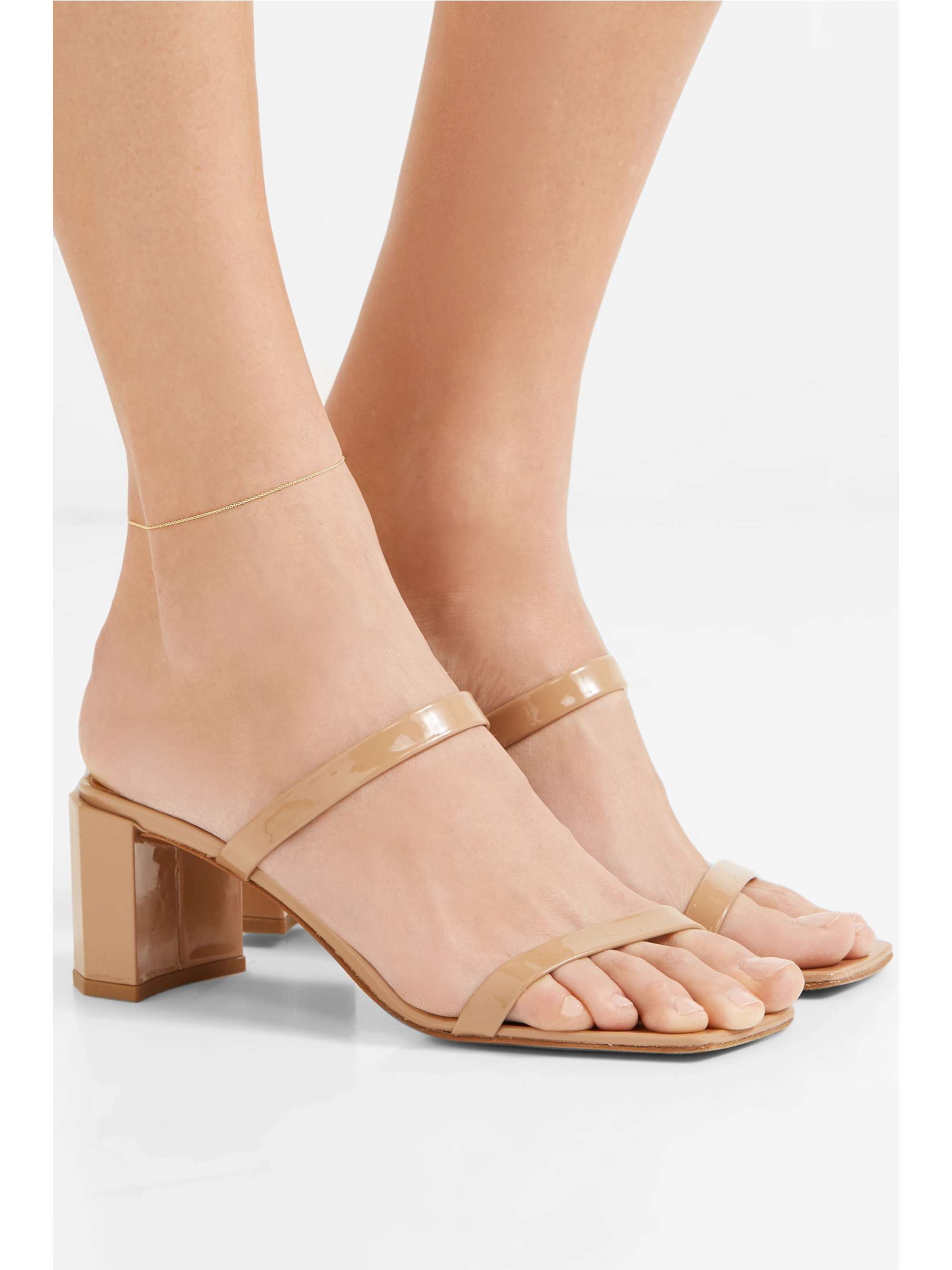 STONE AND STRAND 14karat gold anklet NETAPORTER