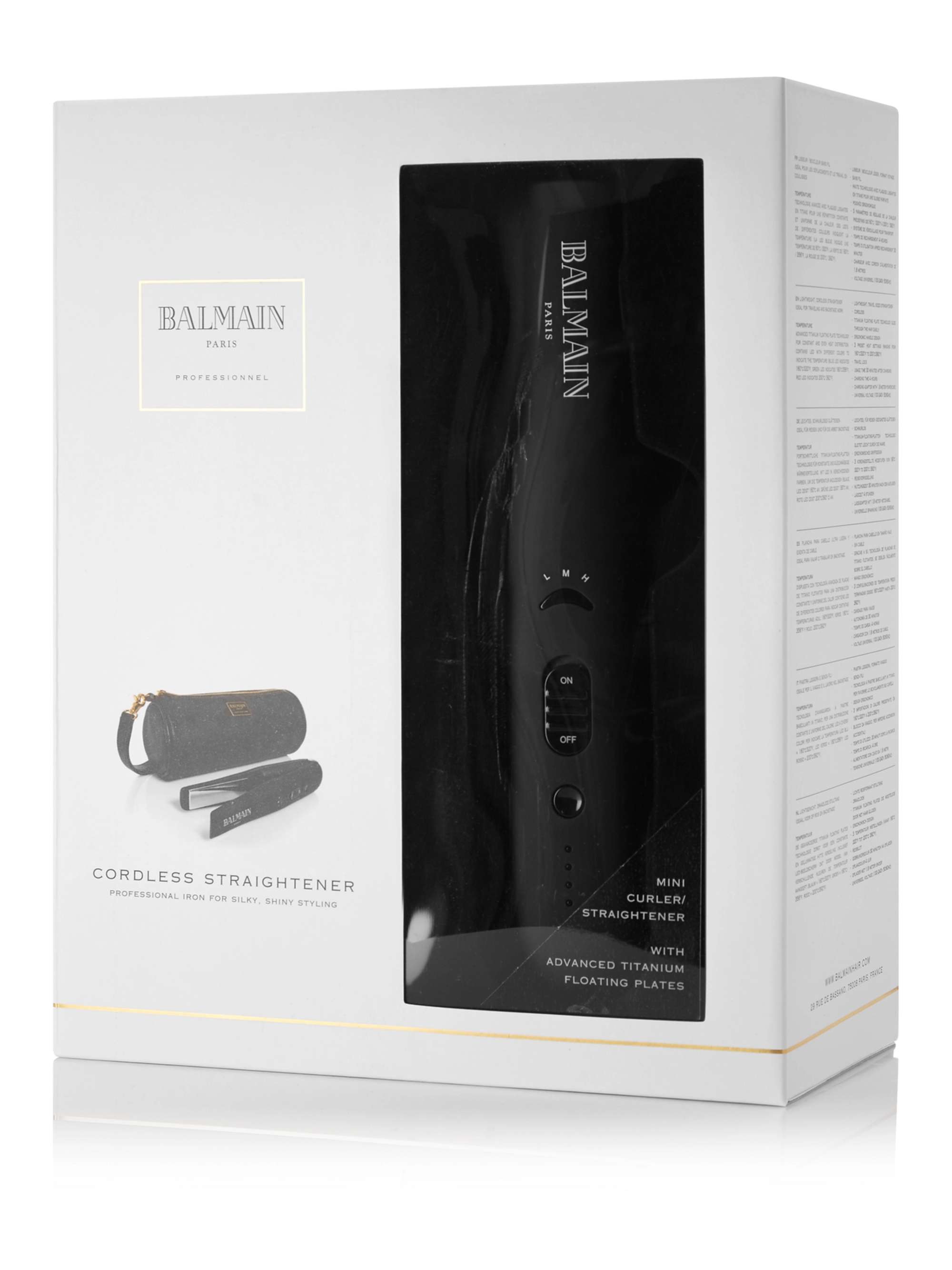 BALMAIN PARIS HAIR COUTURE Cordless Straightener US 2pin plug NETAPORTER
