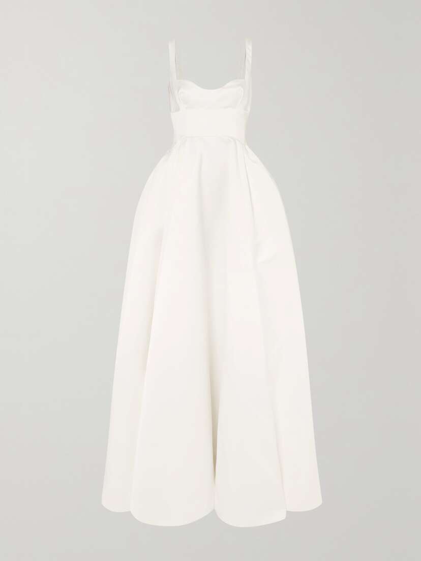 Emilia Wickstead Diamond Duchesse-satin Gown