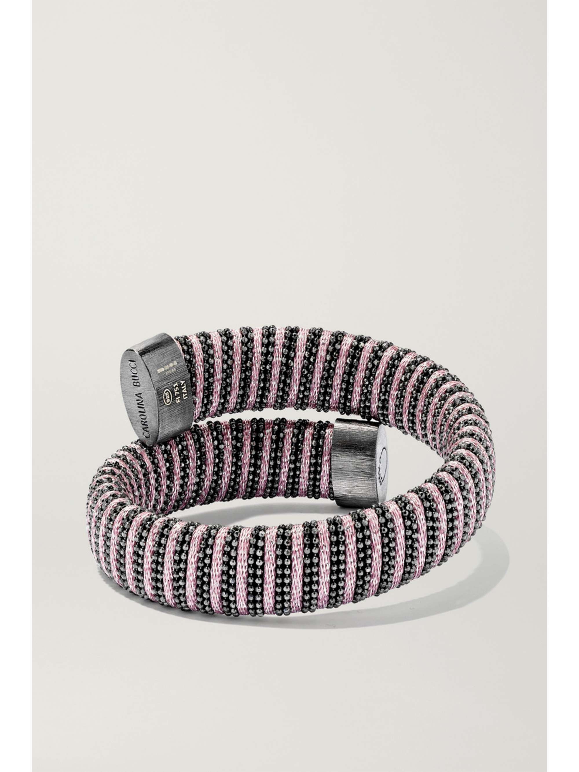 CAROLINA BUCCI Caro rose gold-plated and cotton bracelet