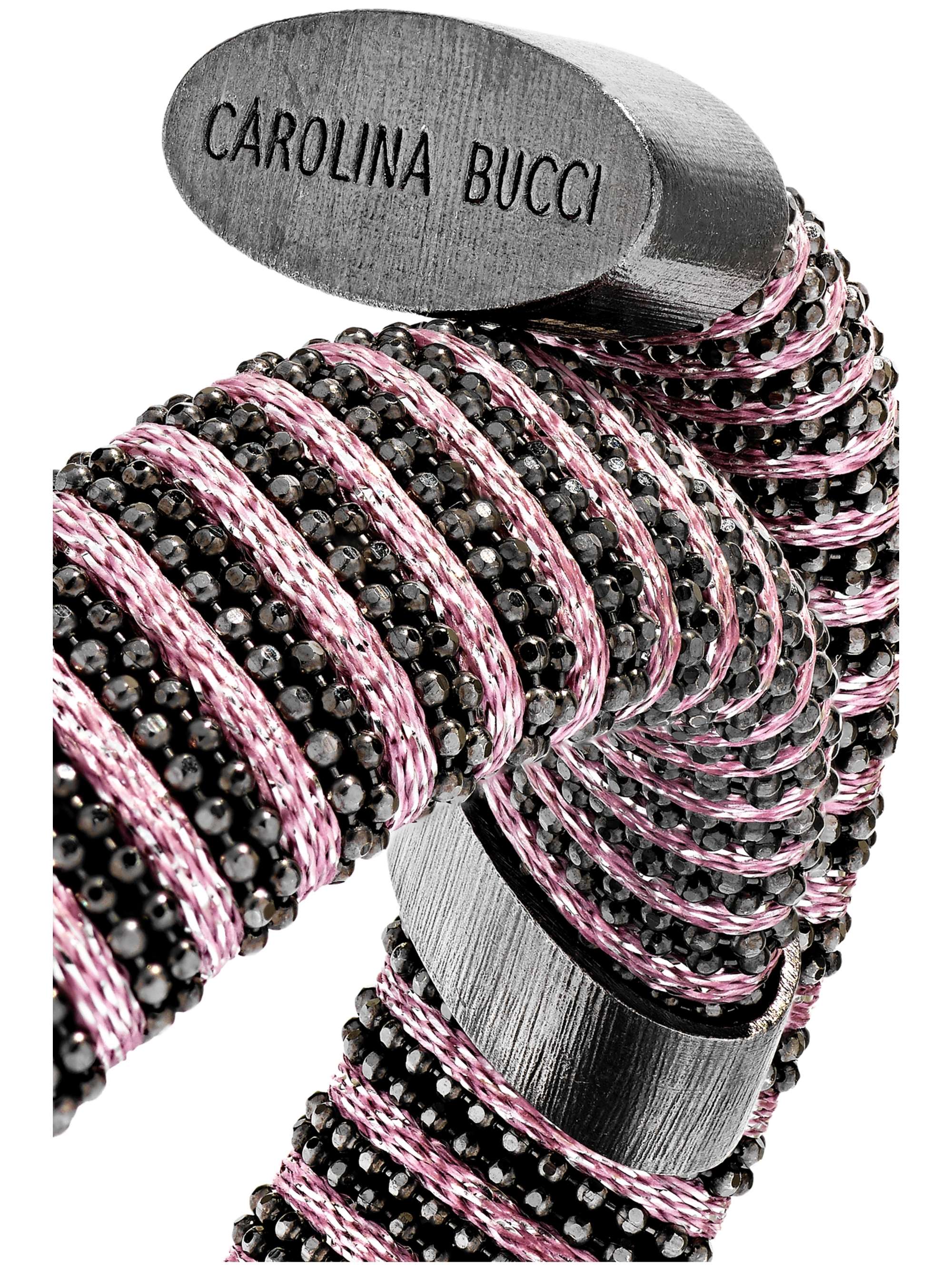 CAROLINA BUCCI Caro rose gold-plated and cotton bracelet