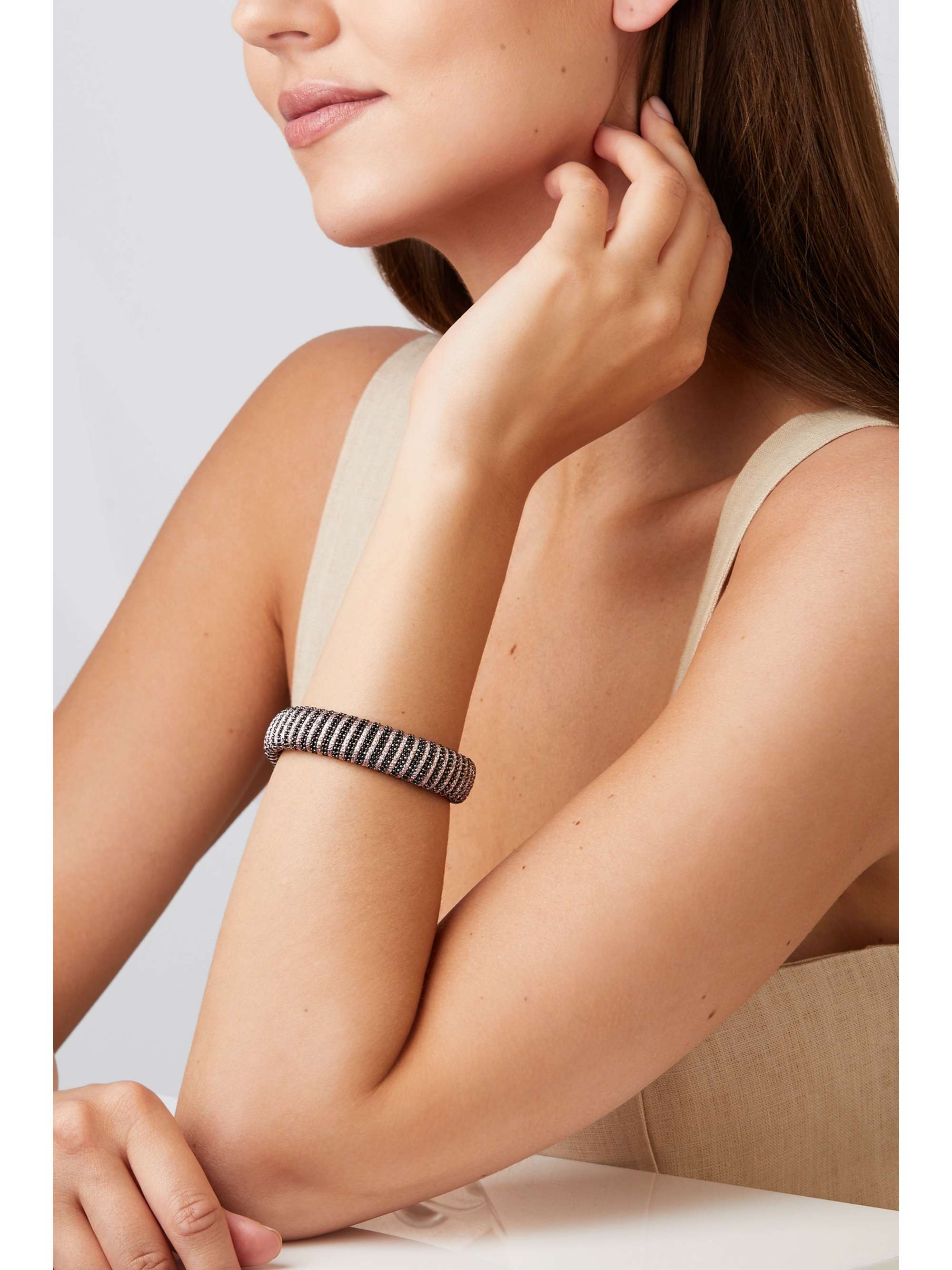 CAROLINA BUCCI Caro rose gold-plated and cotton bracelet
