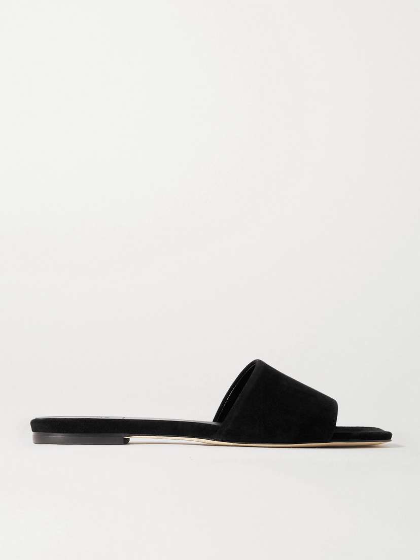 aeyde Anna Suede Slides