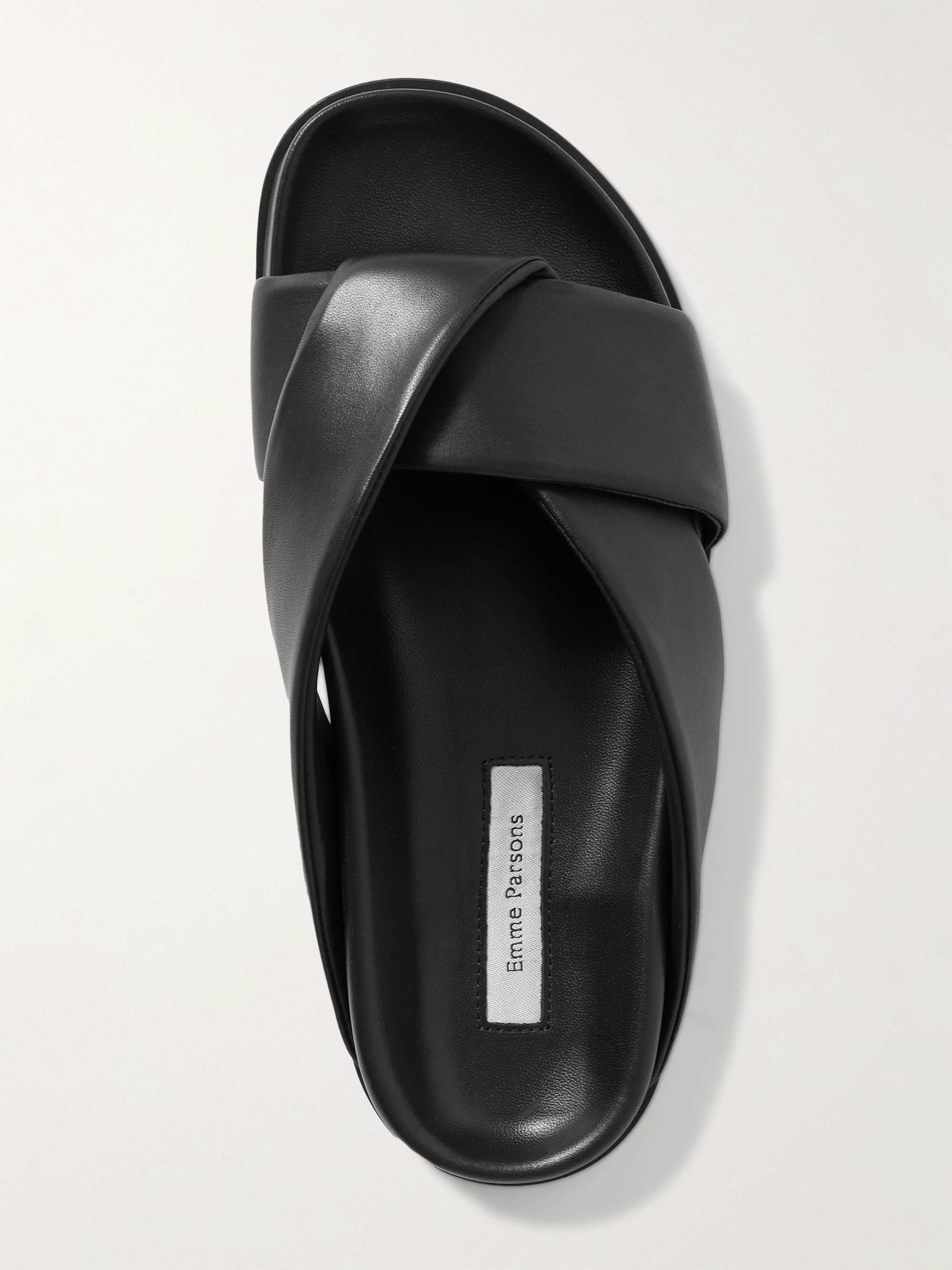 emme parsons leather slides