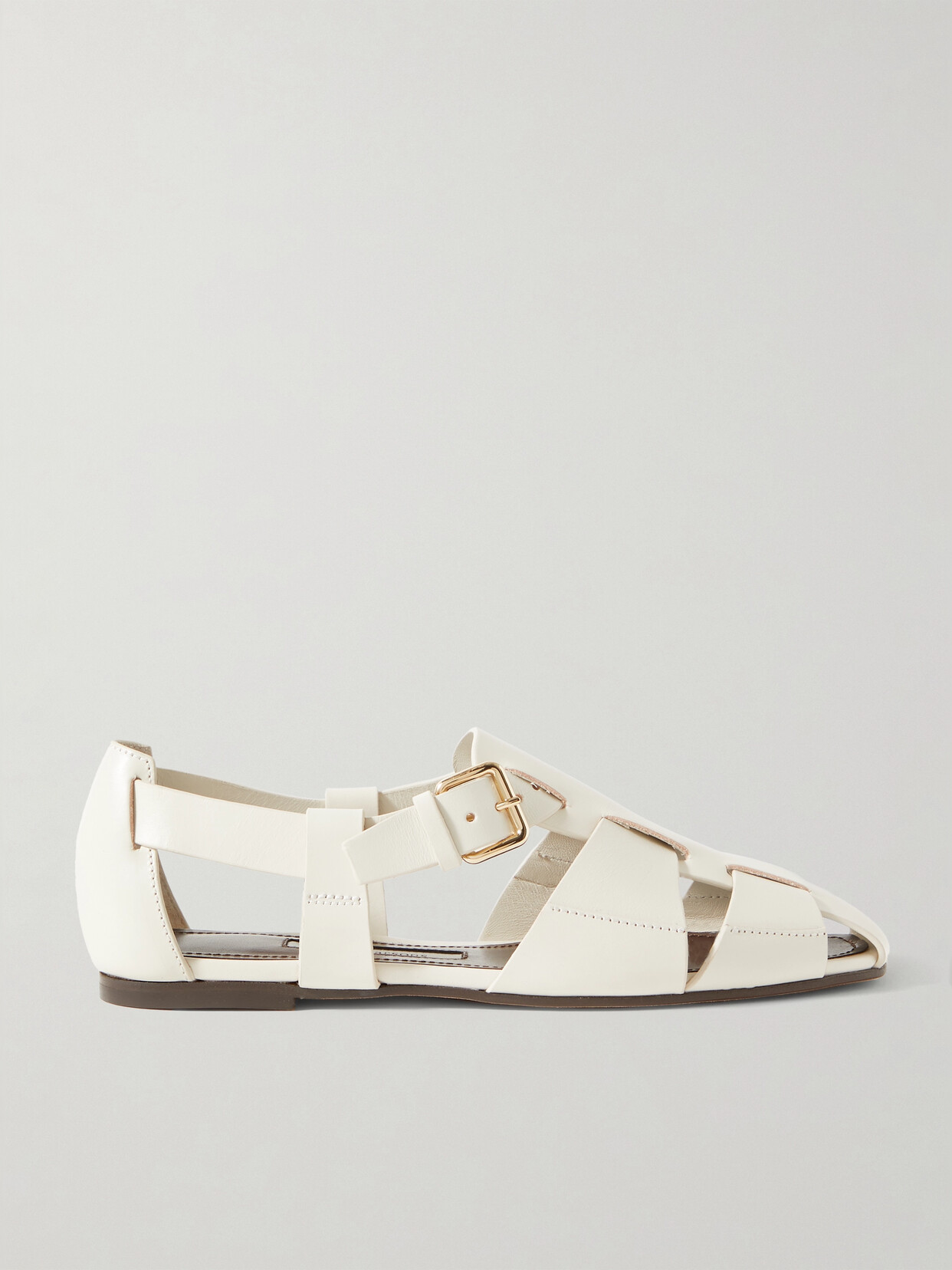 Shop Emme Parsons Ernest Leather Sandals In Ivory