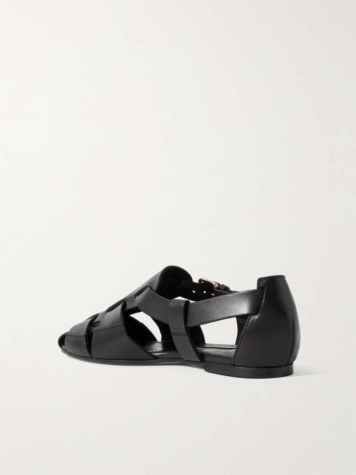 Shop Emme Parsons Ernest Leather Sandals In Black