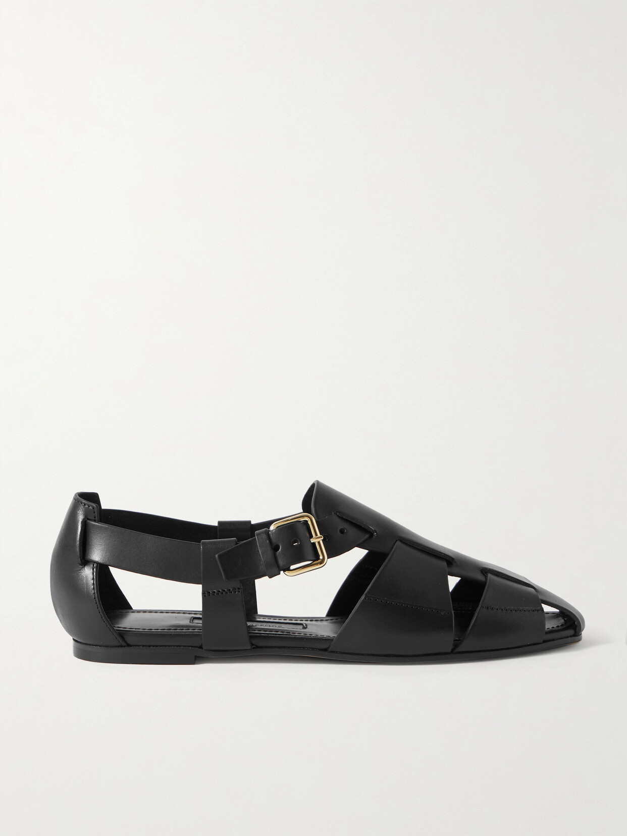 Shop Emme Parsons Ernest Leather Sandals In Black