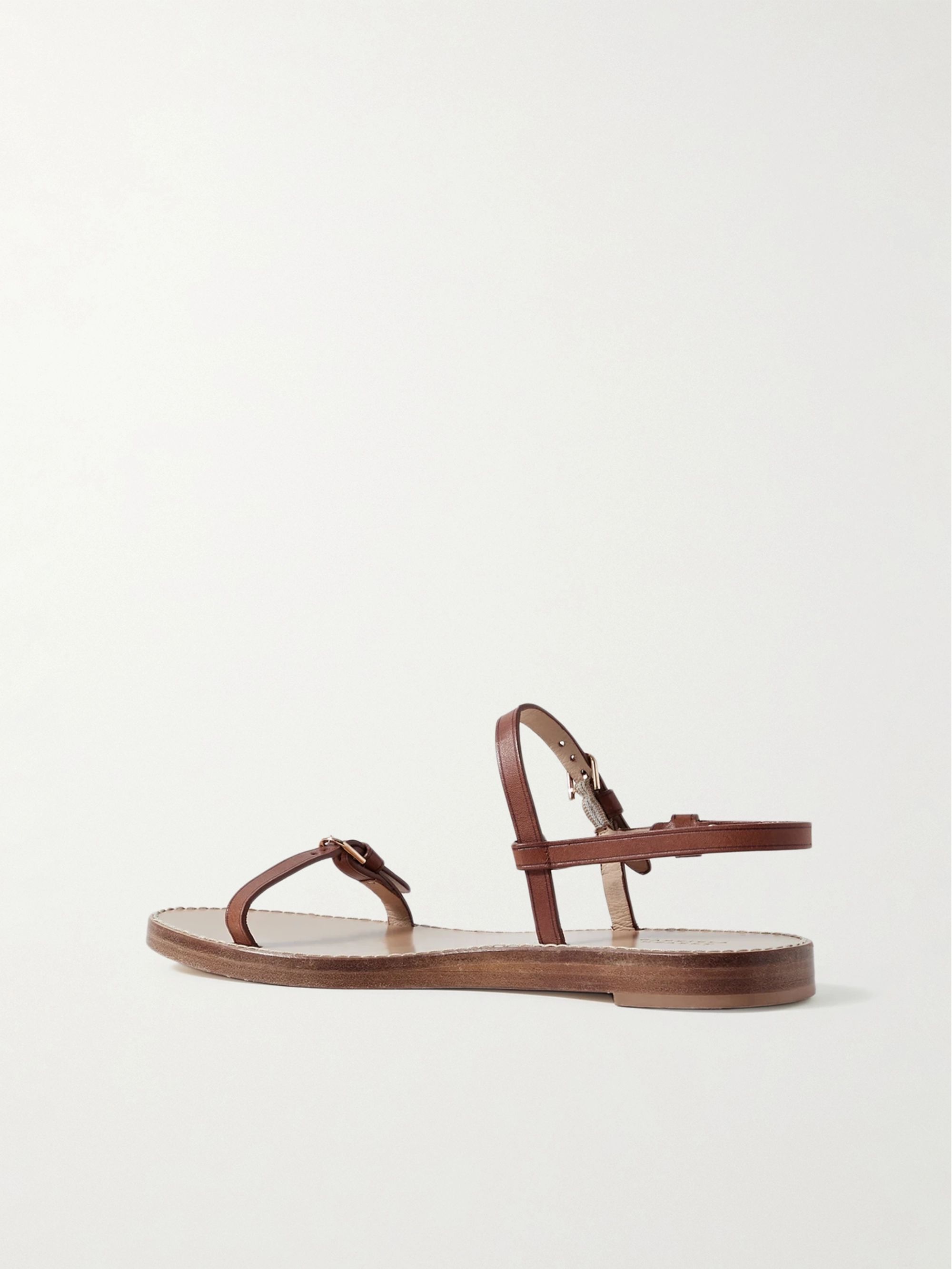 Brown Steward leather slingback sandals | GABRIELA HEARST | NET-A-PORTER