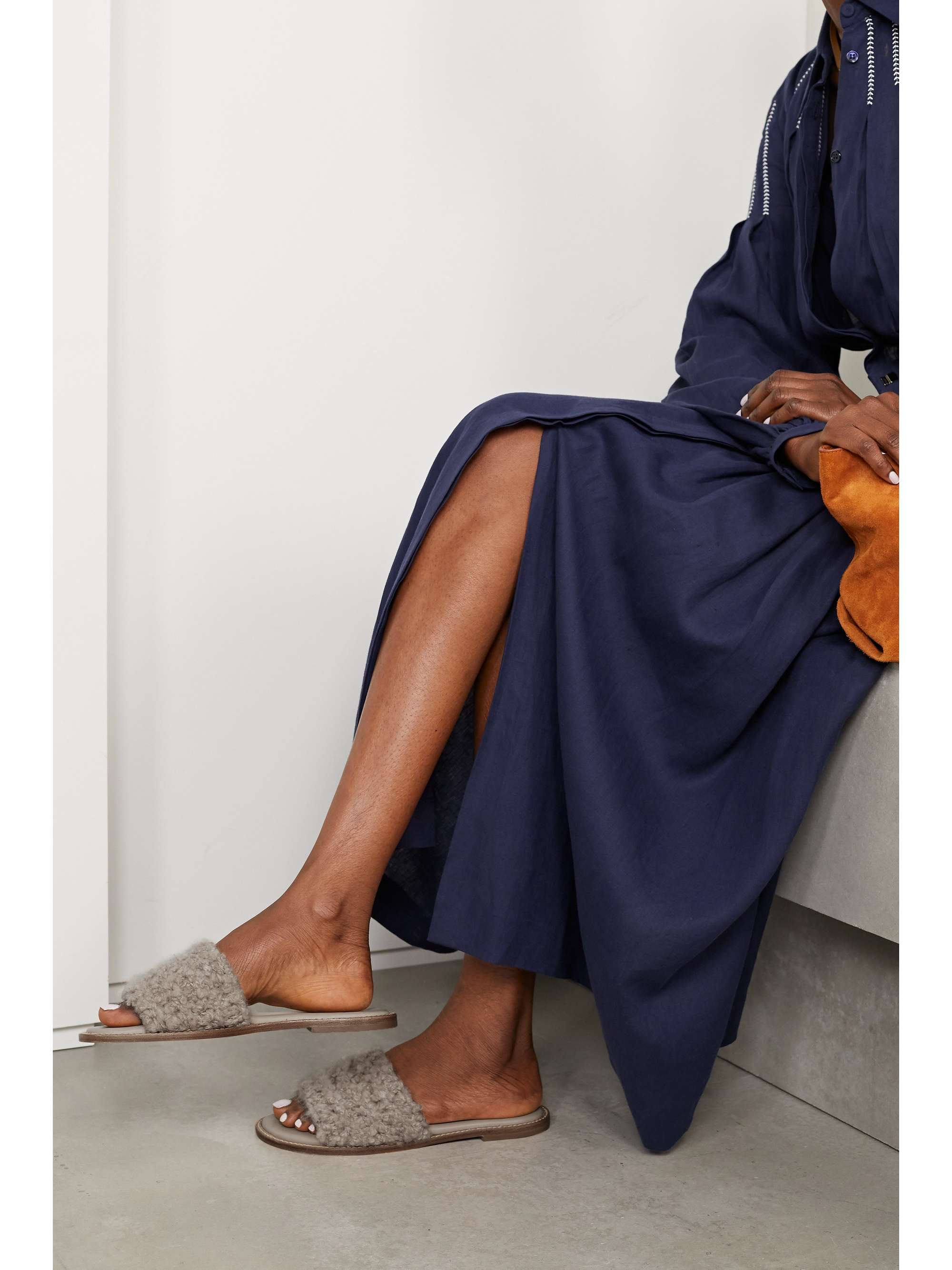 GABRIELA HEARST Ballast cashmere slides