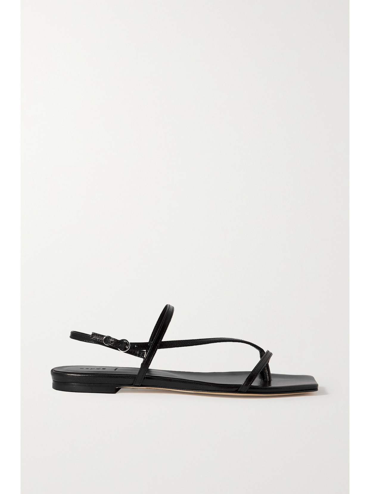 Aeyde Ella Leather Sandals In Black