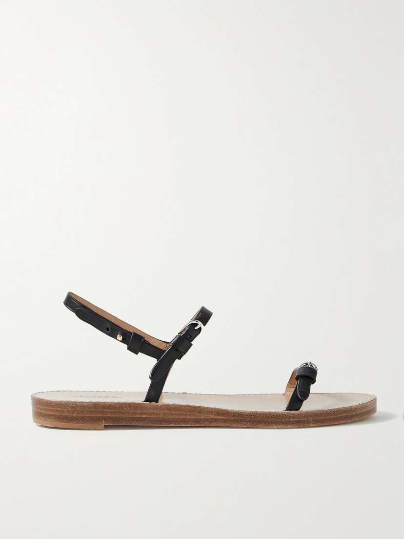 Gabriela Hearst Steward Leather Slingback Sandals