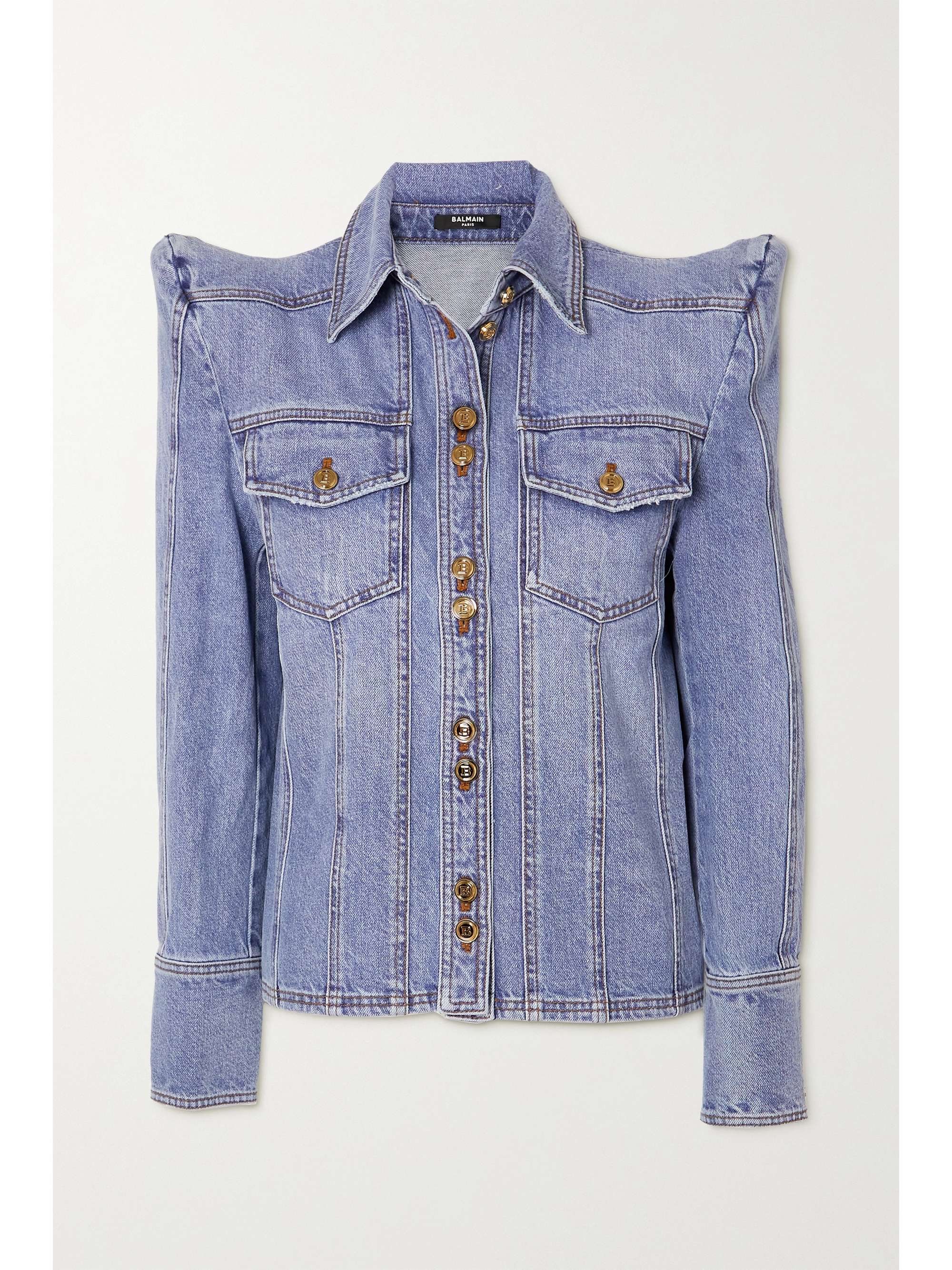 balmain button shirt