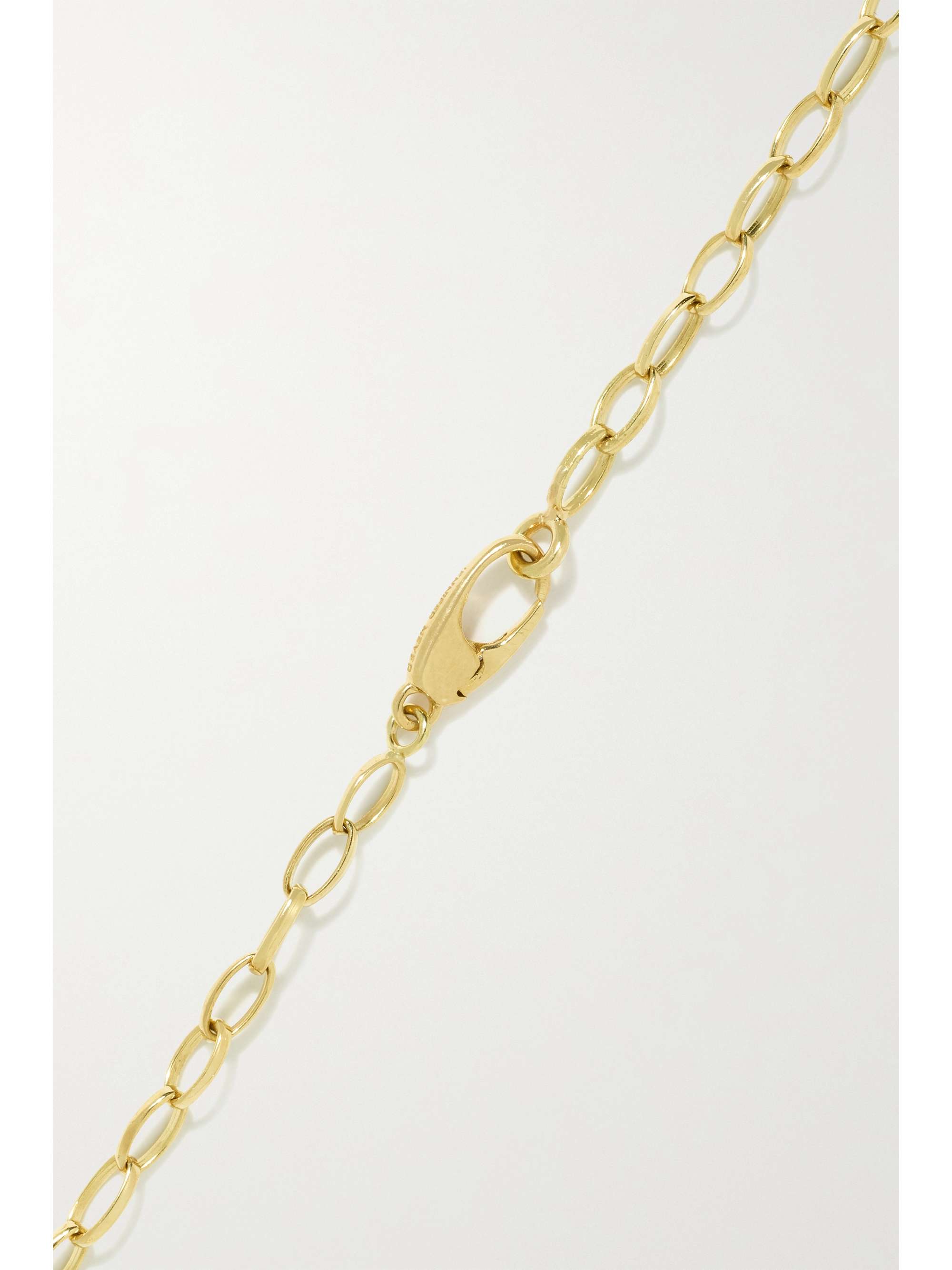 JENNIFER MEYER Small Edith 18-karat gold turquoise necklace