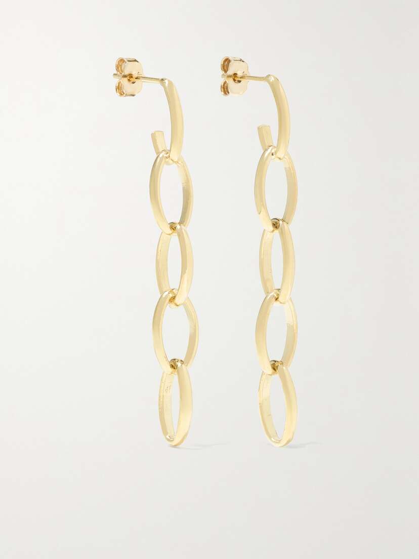 Jennifer Meyer Medium Edith 18-karat Gold Earrings