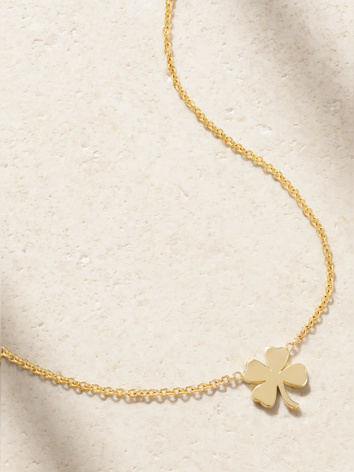 Jennifer Meyer - Mini Clover 18-karat Gold Necklace - One size